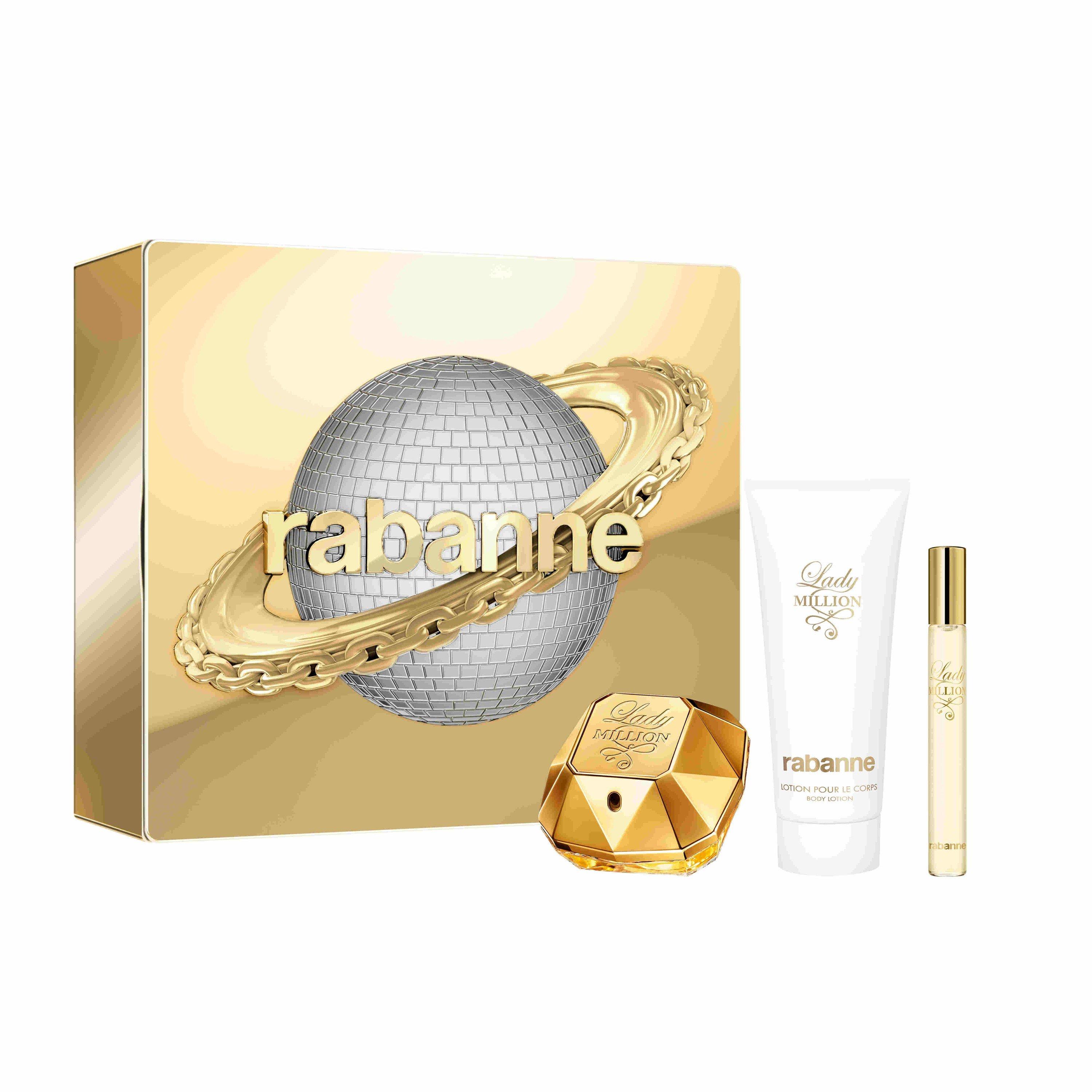 Clear - Rabanne - Rabanne Set Lady Million Eau de Parfum 50 ml + Sensual Body Lotion 100 ml + Eau de Parfum 10 ml - 1