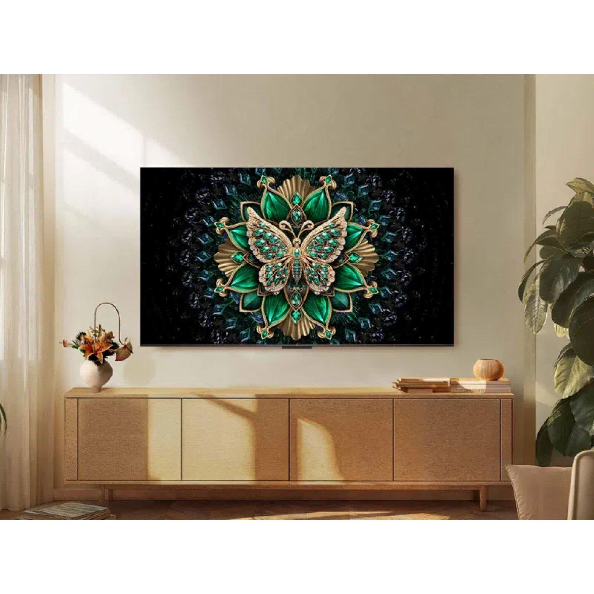 Black - TCL - TCL C6K-UK 55 inch Premium QD-Mini LED 144Hz 4K HDR High Brightness Dolby Atmos Smart Google TV - 12