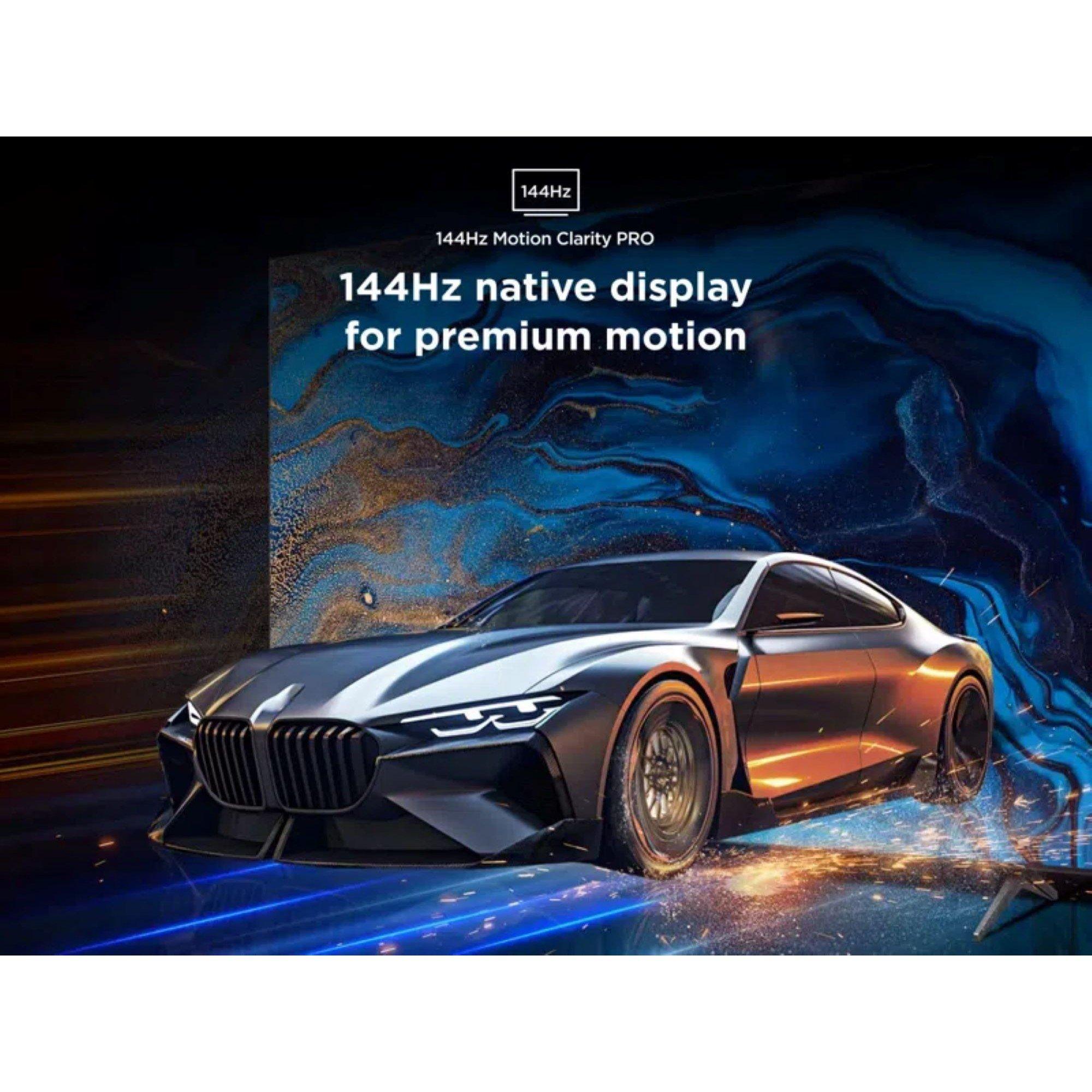 Black - TCL - TCL C6K-UK 55 inch Premium QD-Mini LED 144Hz 4K HDR High Brightness Dolby Atmos Smart Google TV - 6