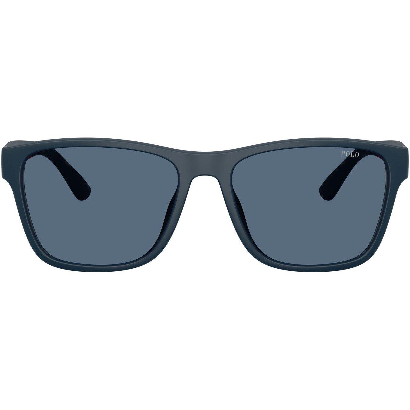 Polo Ralph Lauren 0Ph4229U Square Sunglasses- Black/Red - Image 8