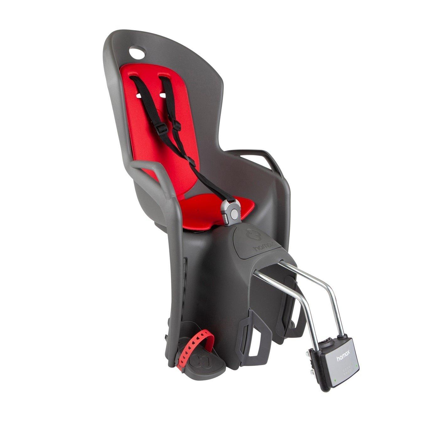 Dark Grey/Red - Hamax - Amiga Child Bike Seat - 1