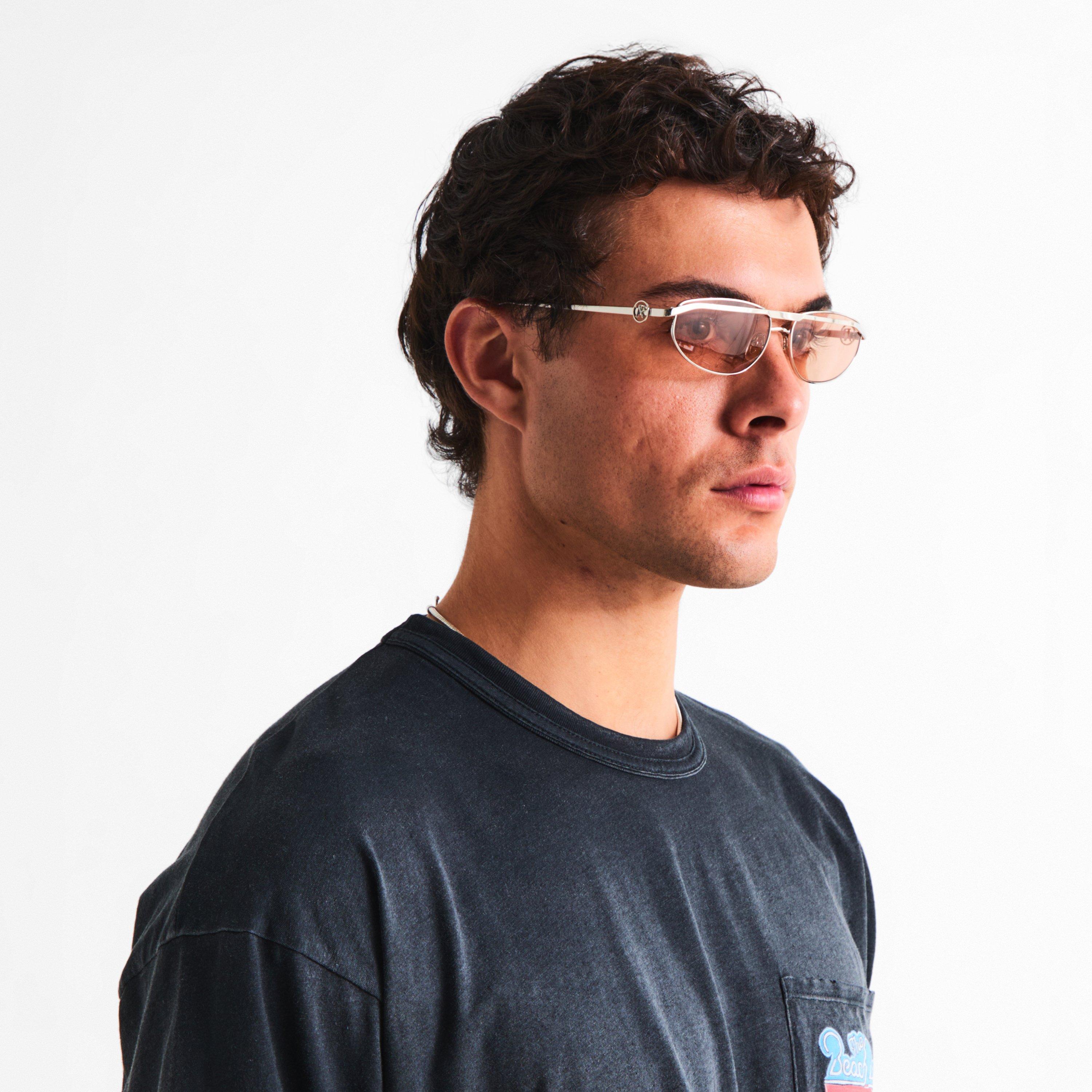 Silver Brown - Represent - Men's Pilot-Inspired Aviator Sunglasses - 2