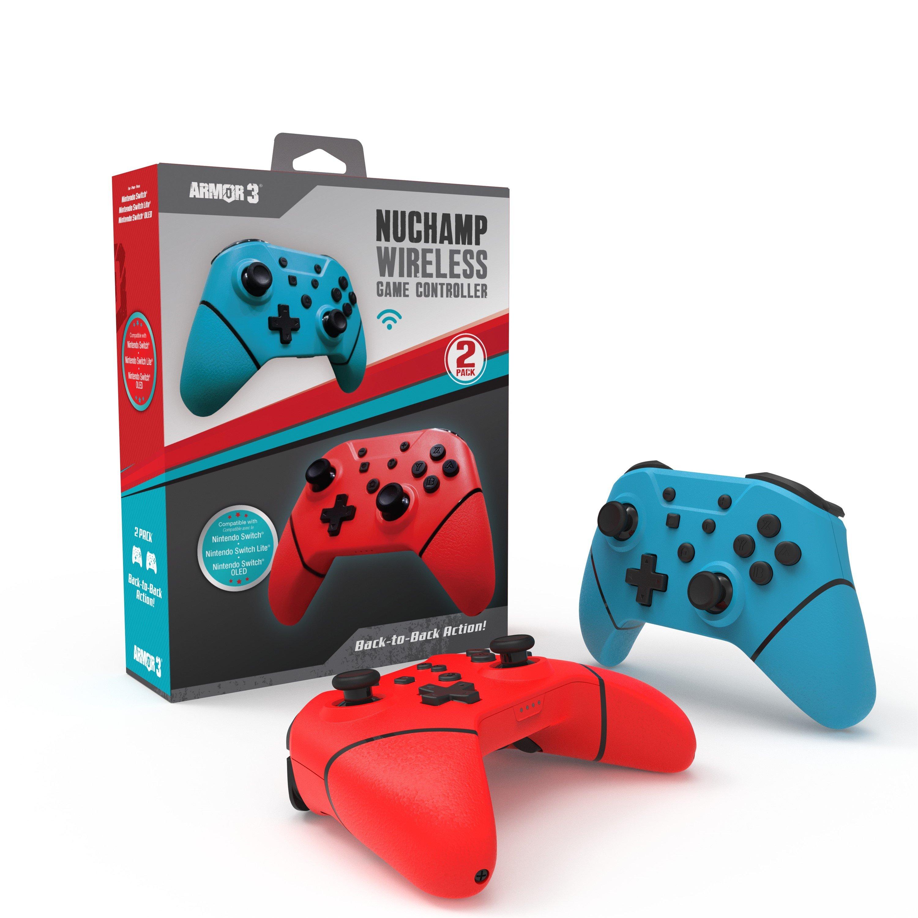 Blu / Rosso - Hyperkin - HYPERKIN Armor3 NuChamp Wireless Controller Twin Pack  Nintendo Switch - 2