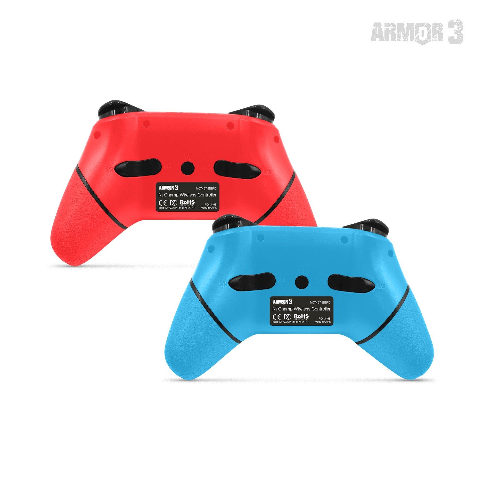 Blu / Rosso - Hyperkin - HYPERKIN Armor3 NuChamp Wireless Controller Twin Pack  Nintendo Switch - 3