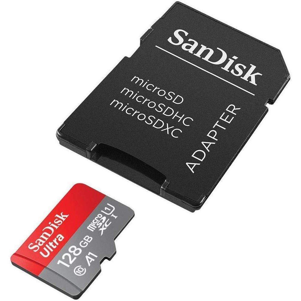 Black - SanDisk - Ultra microSDXC card + SD adapter Memory card Full HD up to 140 MB/s - 5