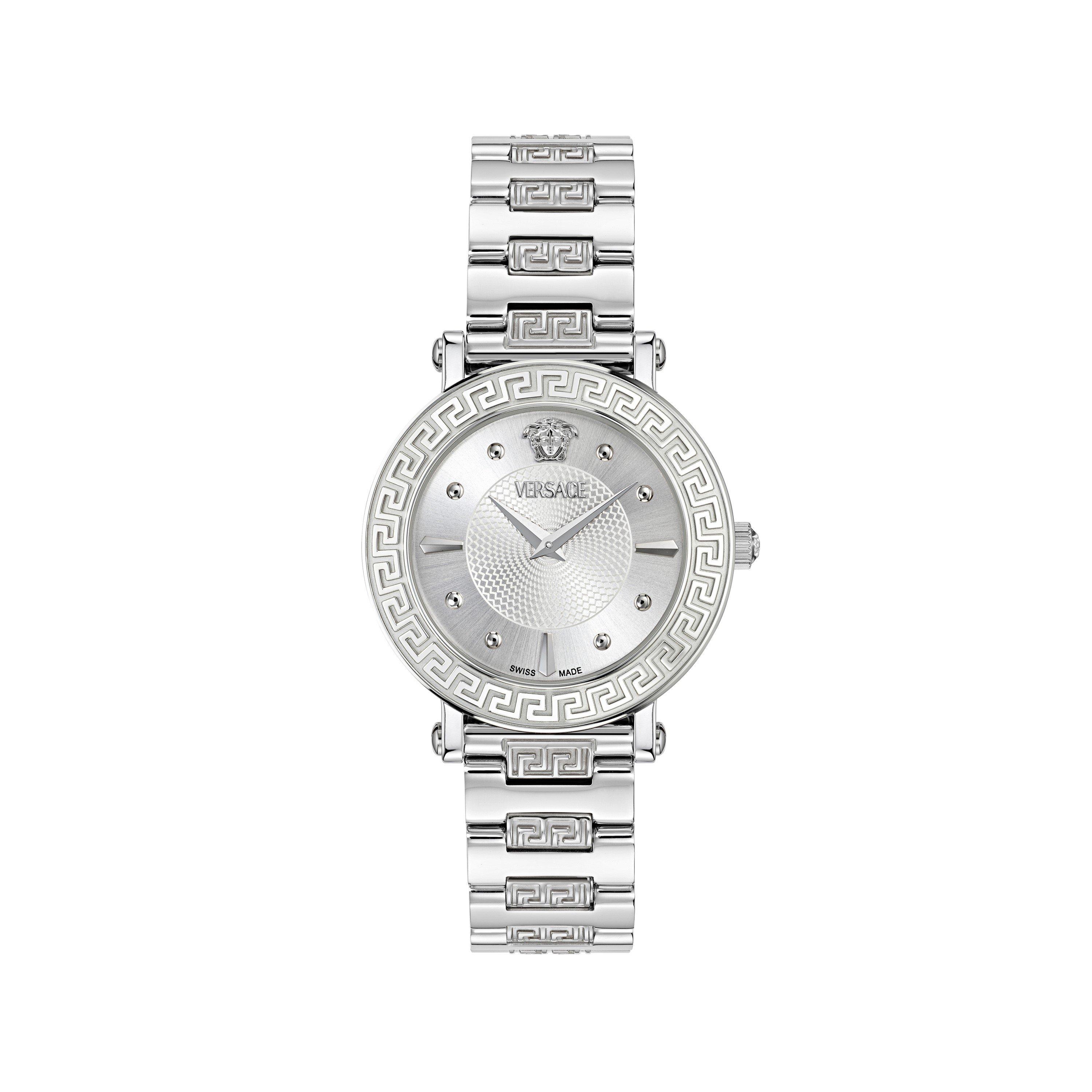 Silver - Versace - Greca Sphere Quartz Analogue Watch - 1