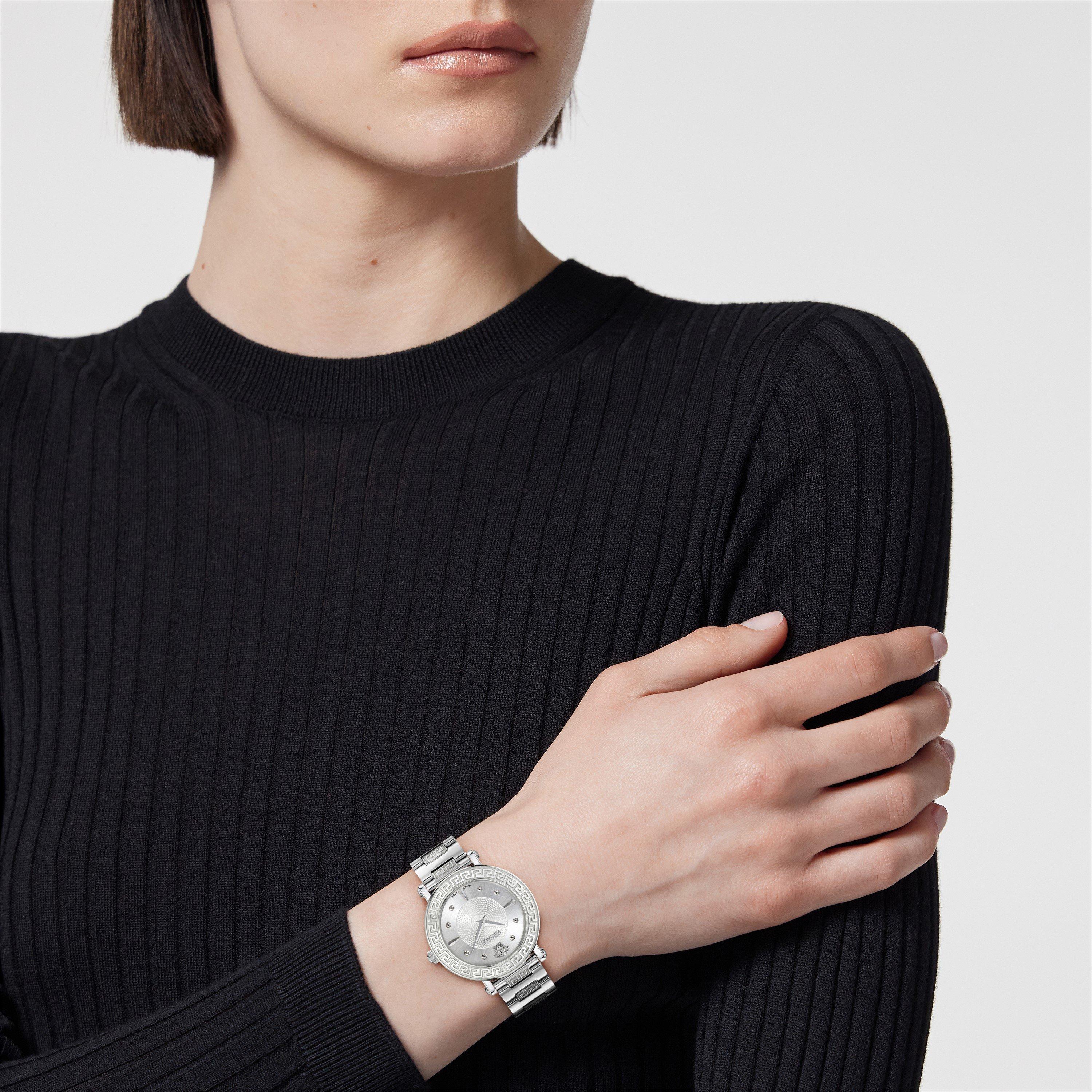 Silver - Versace - Greca Sphere Watch - 2