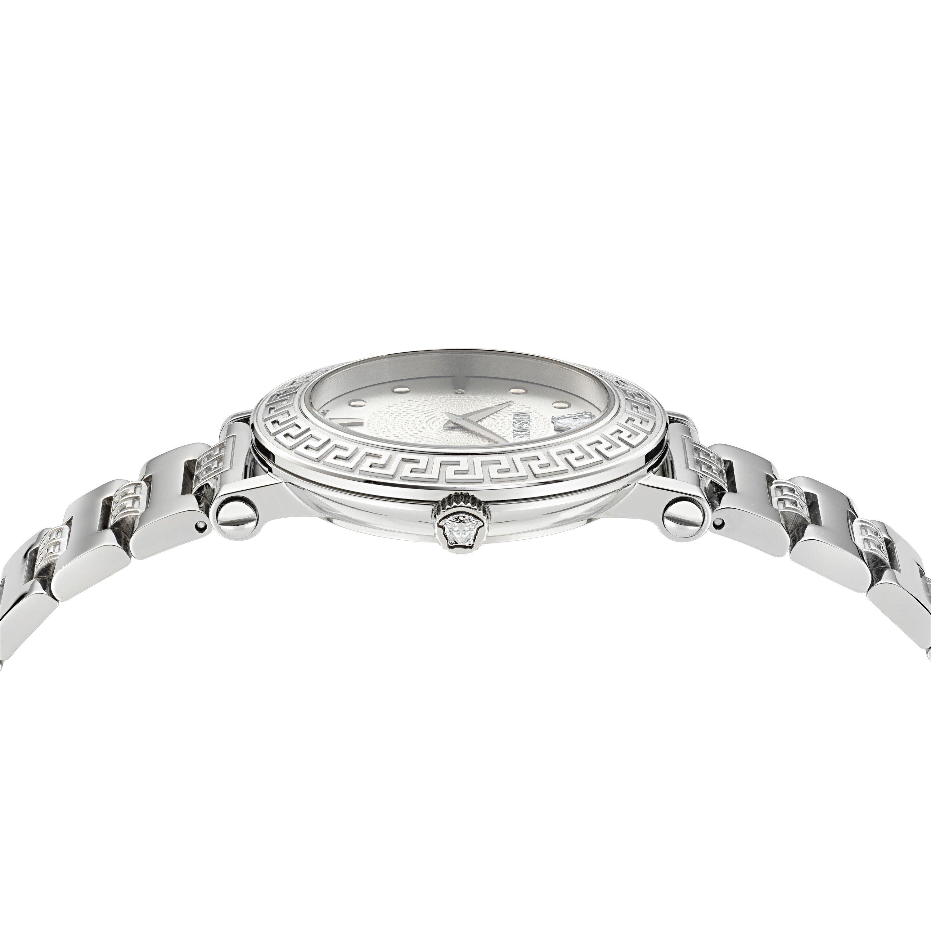 Silver - Versace - Greca Sphere Watch - 3