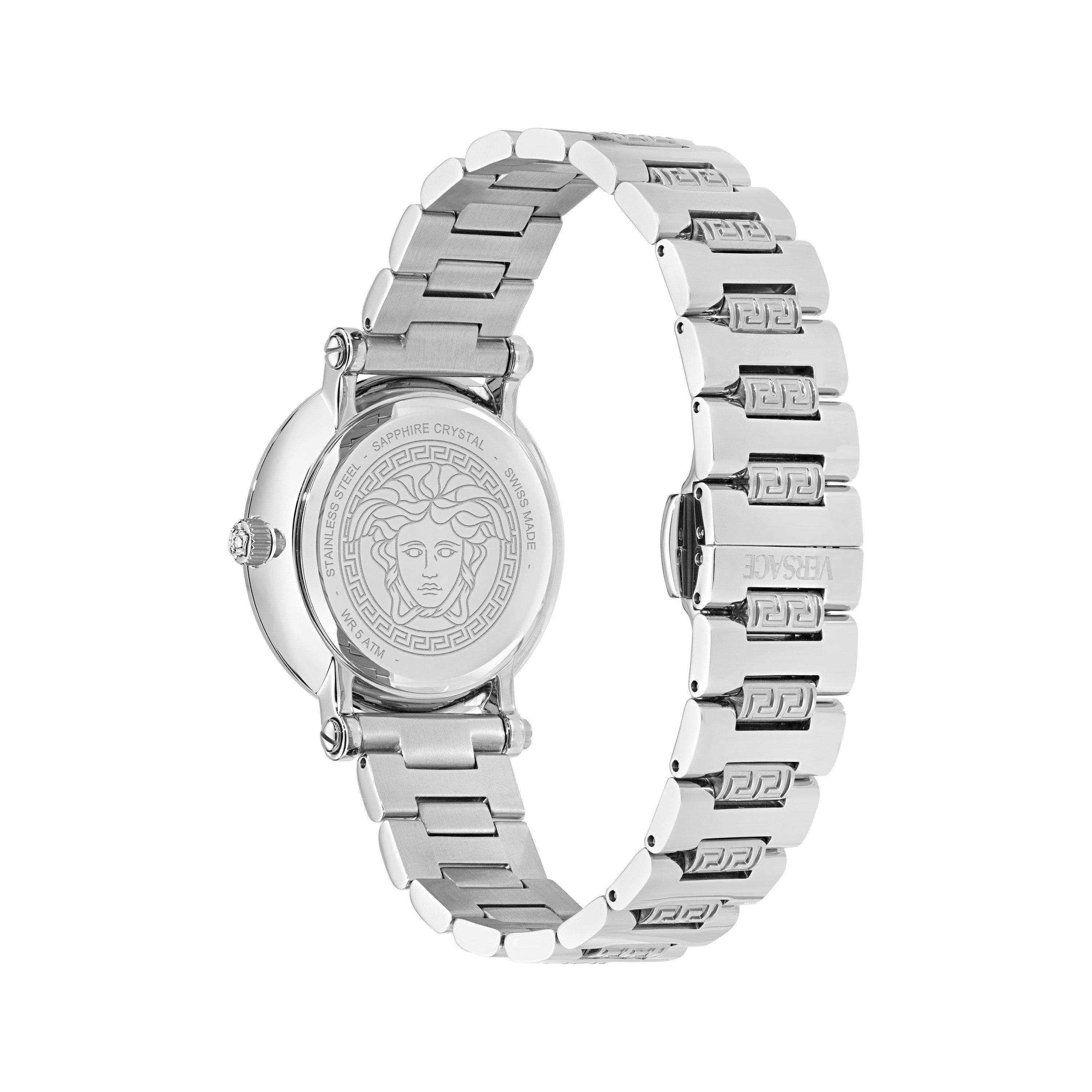 Silver - Versace - Greca Sphere Watch - 4