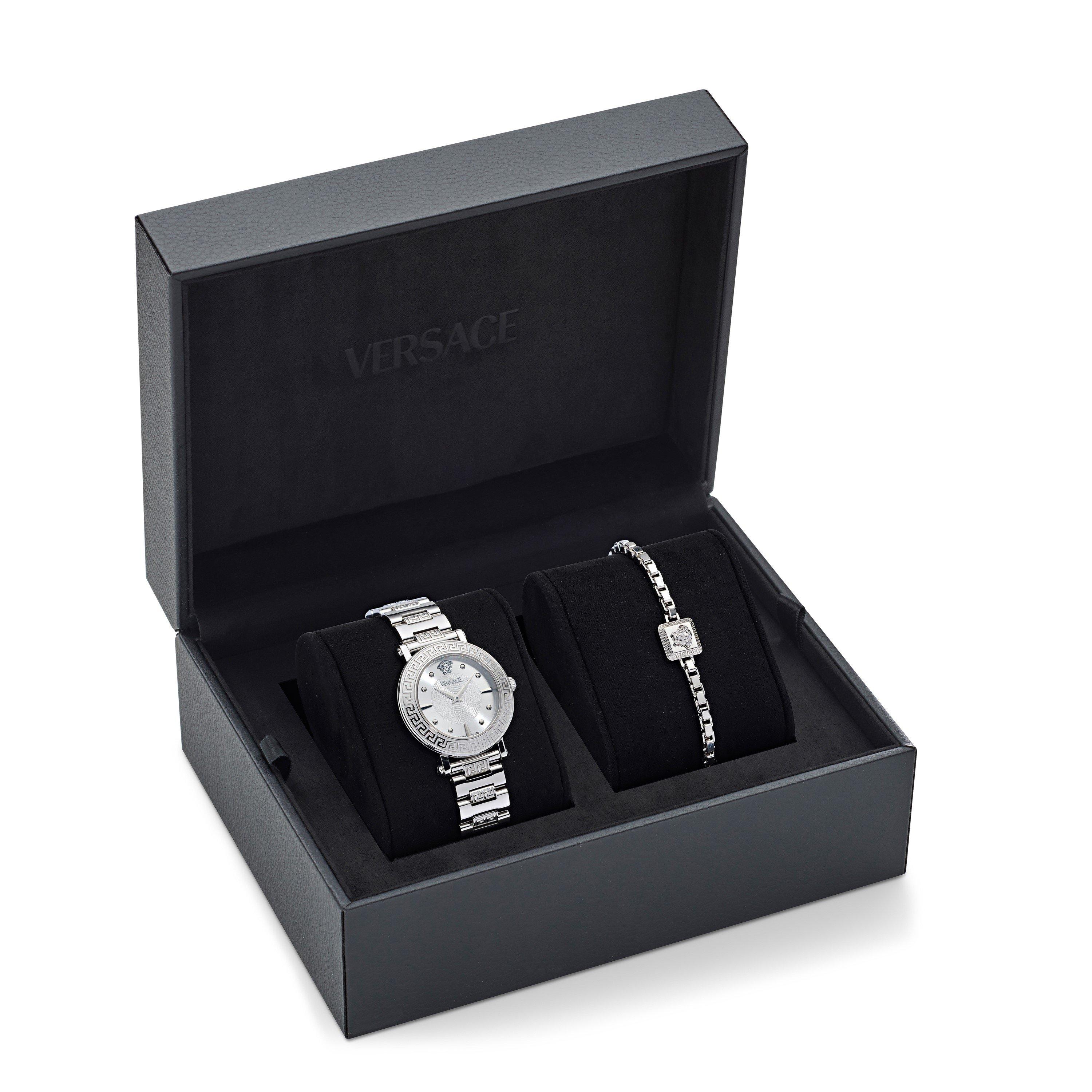 Silver - Versace - Greca Sphere Watch - 5