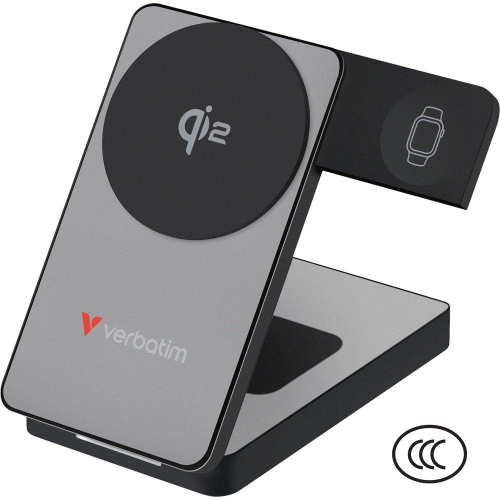 Schwarz - Verbatim - Verbatim Charge ‘n’ Go 10000mAh Qi2 Magnetic Wireless Charging Power Bank - 2
