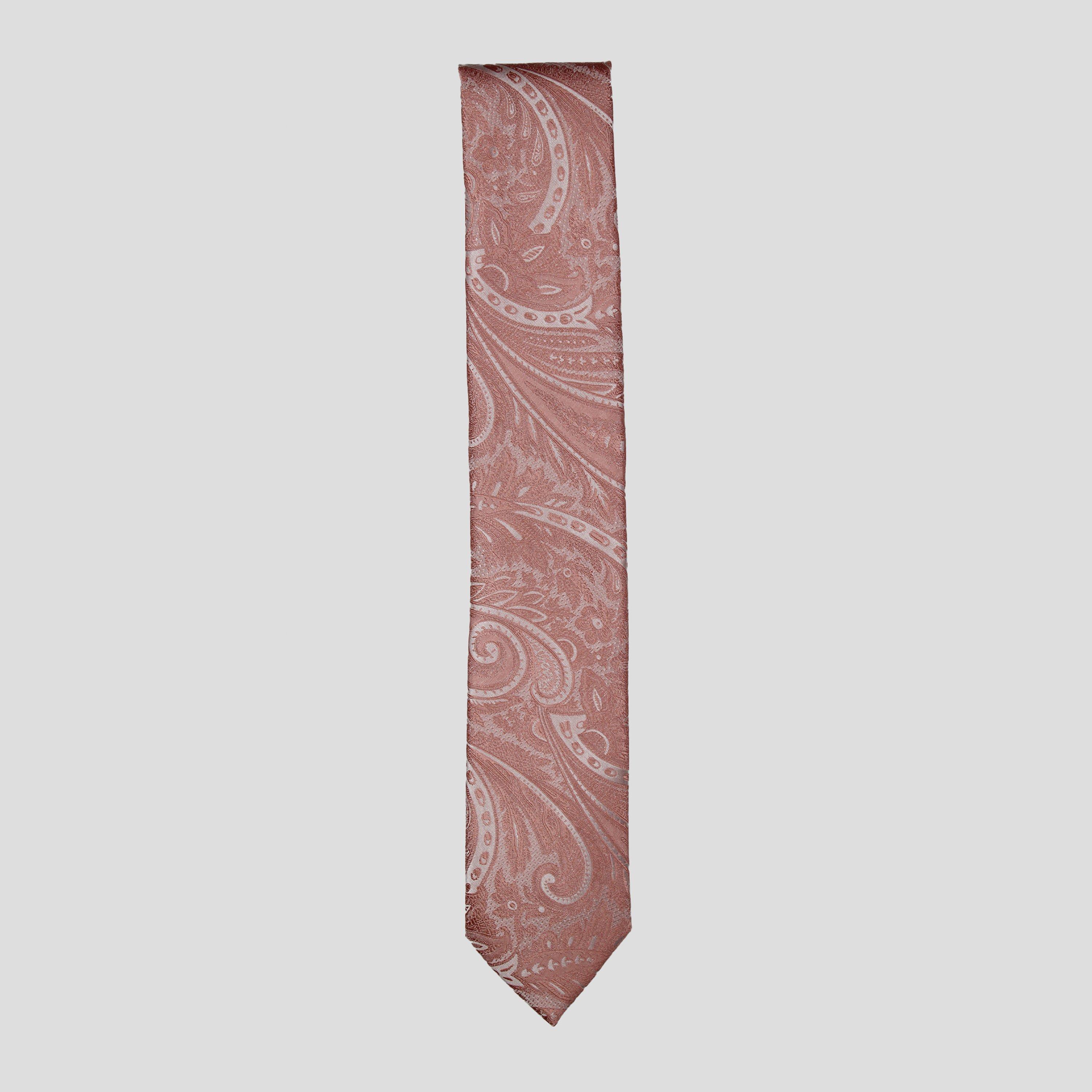 Pink - Twisted Tailor - Shriever Paisley Tie Set - 2