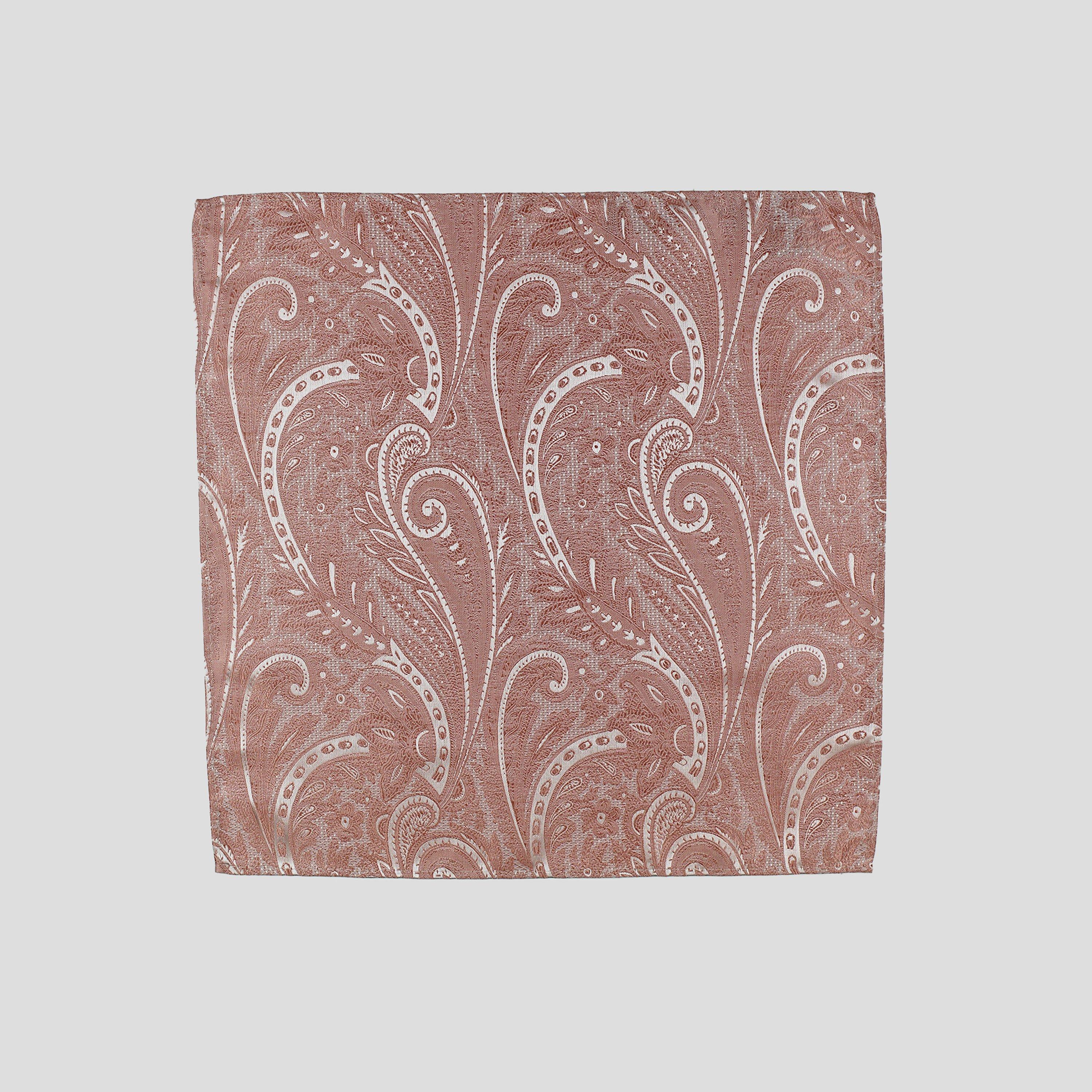 Pink - Twisted Tailor - Shriever Paisley Tie Set - 5