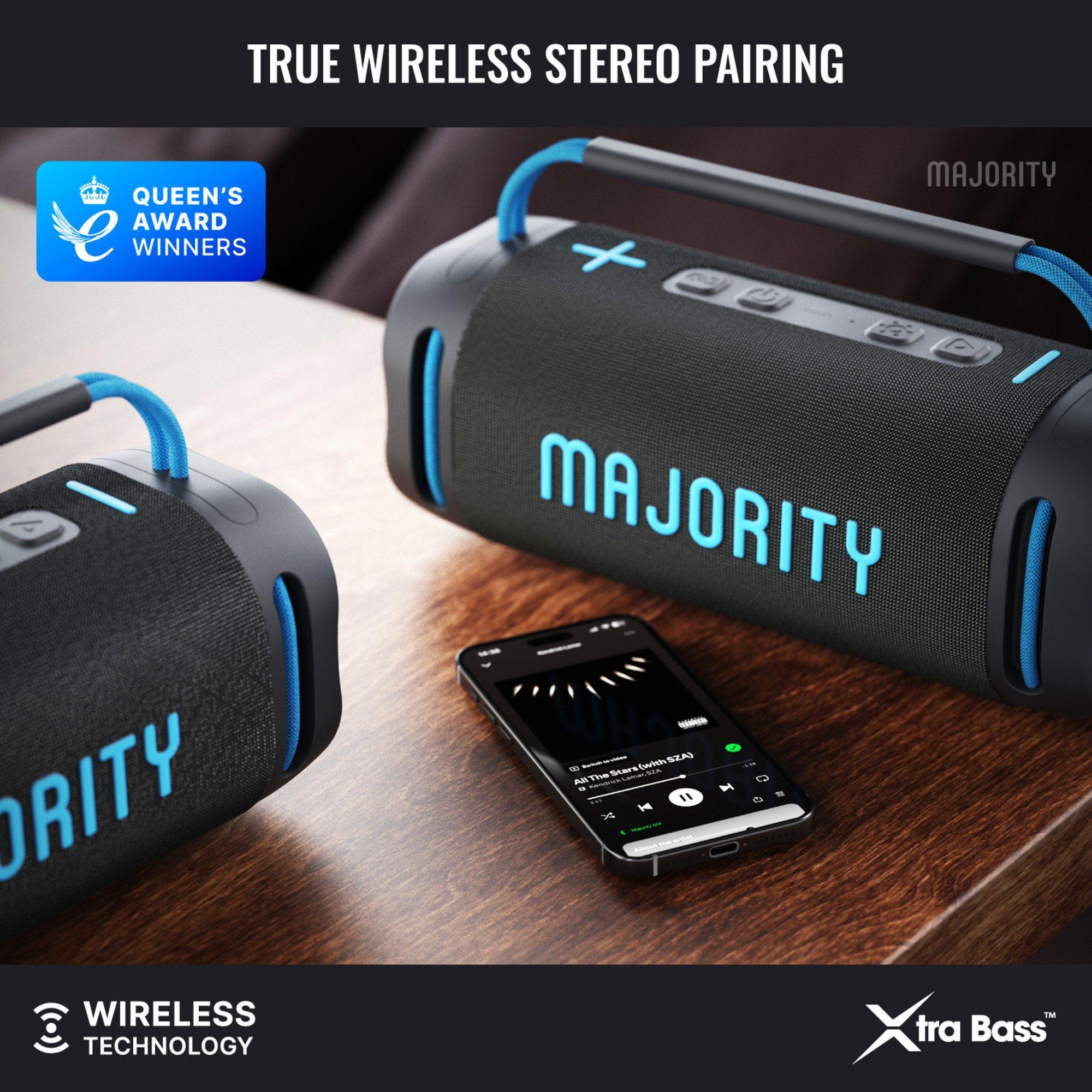 Black - MAJORITY - Majority M4 Bluetooth Speaker - 8