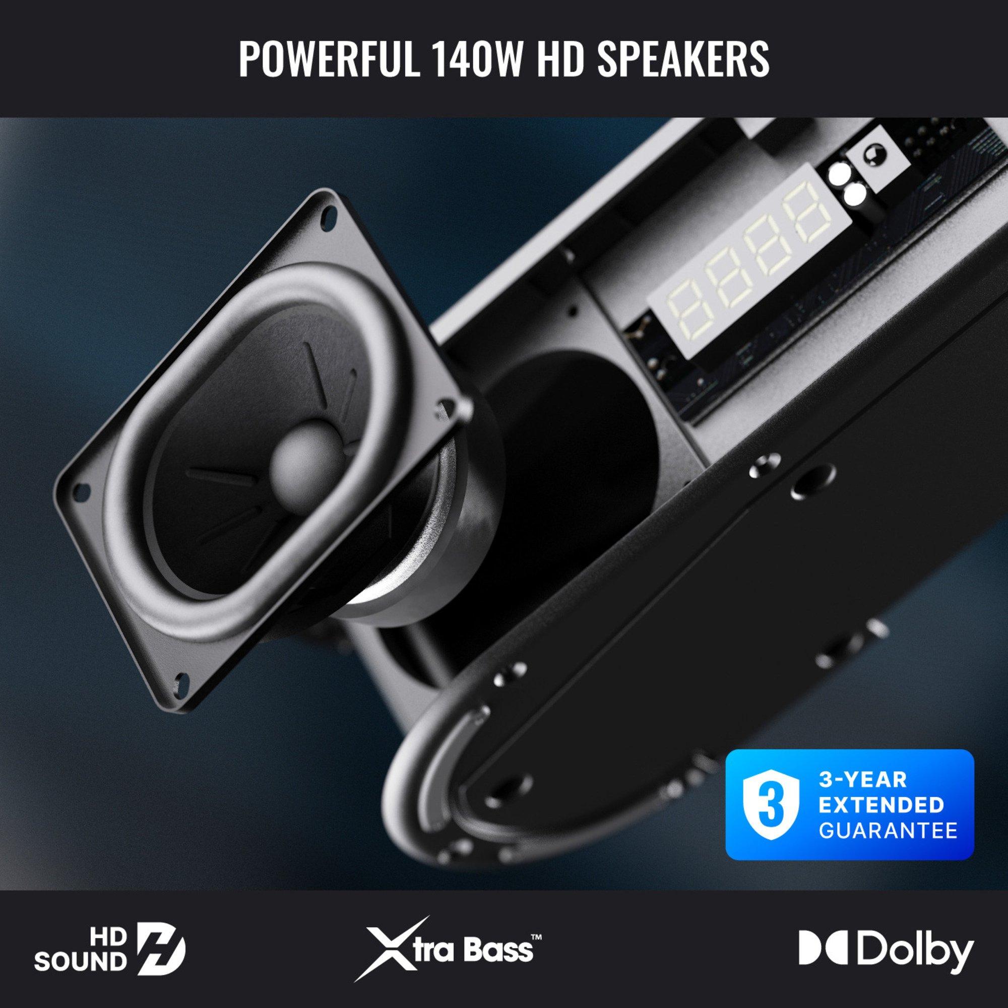 Black - MAJORITY - Majority Bowfell Axis 2.1 Soundbar - 3