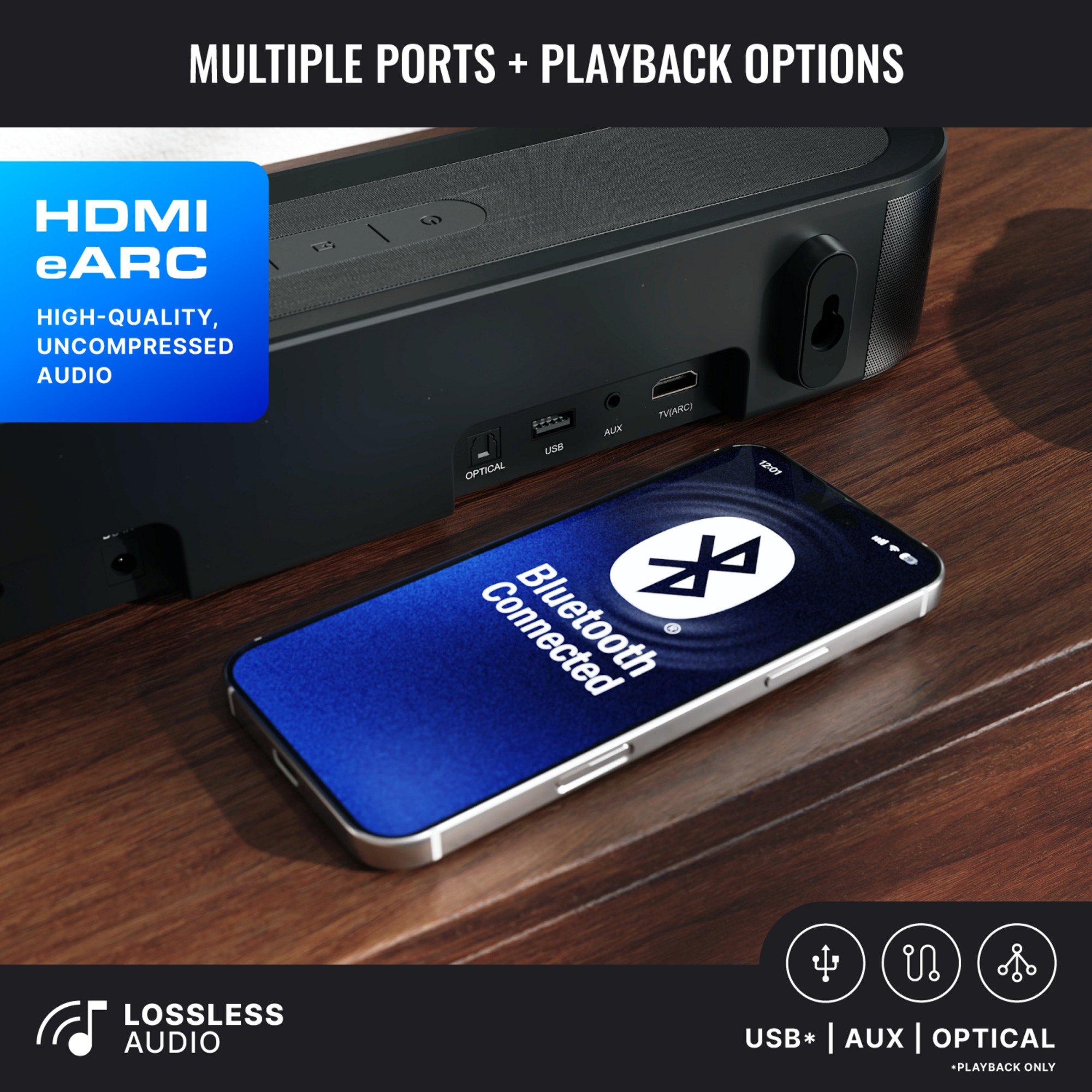 Black - MAJORITY - Majority Bowfell Axis 2.1 Soundbar - 4