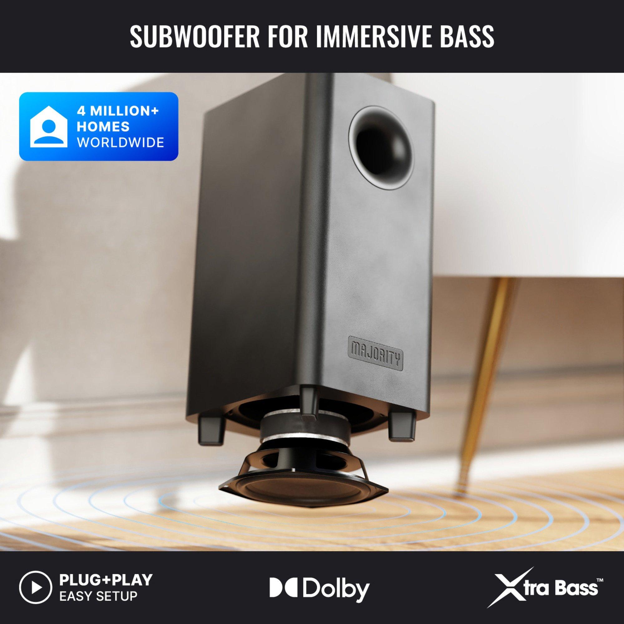 Black - MAJORITY - Majority Bowfell Axis 2.1 Soundbar - 5
