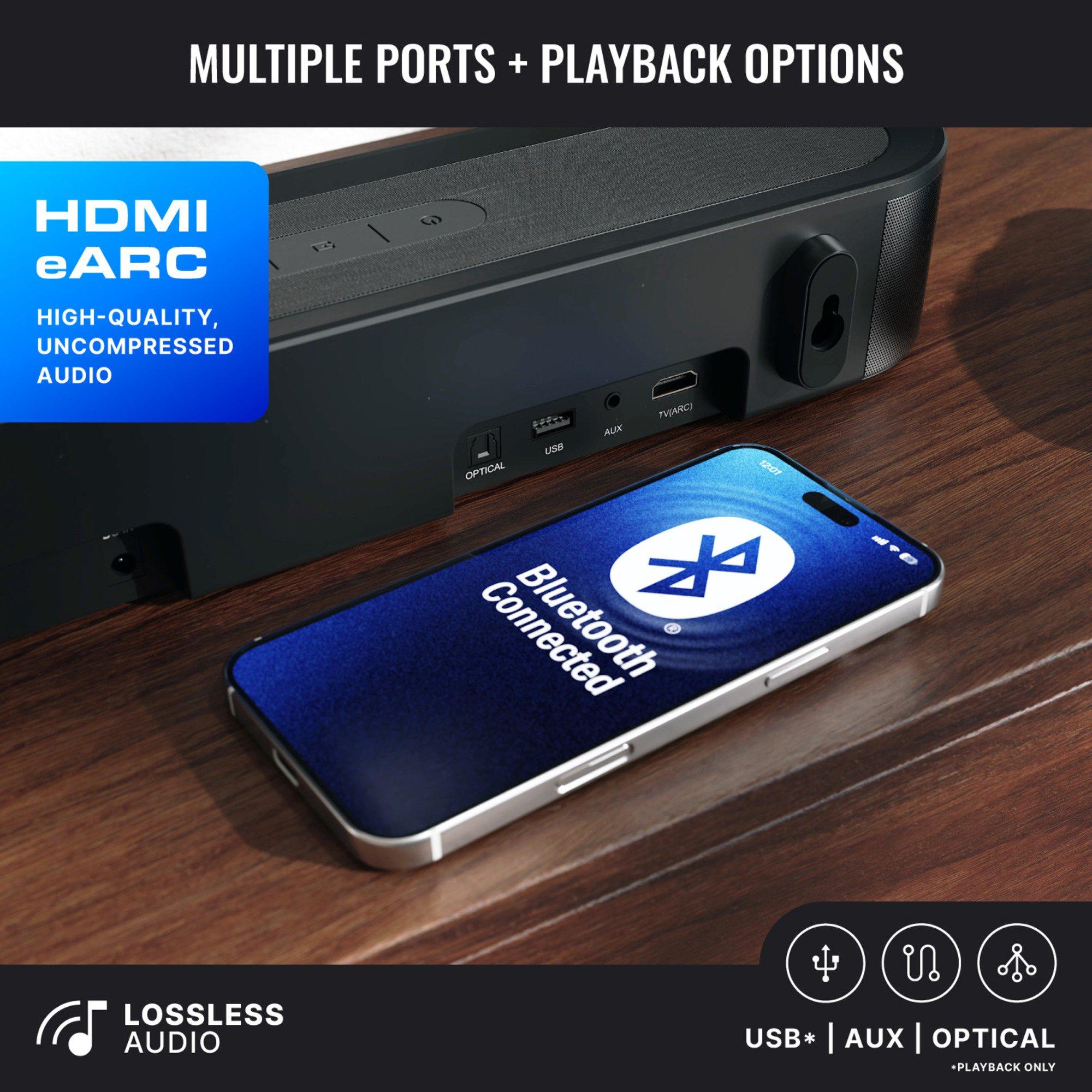Black - MAJORITY - Majority Bowfell Halo 5.1 Atmos Soundbar - 4