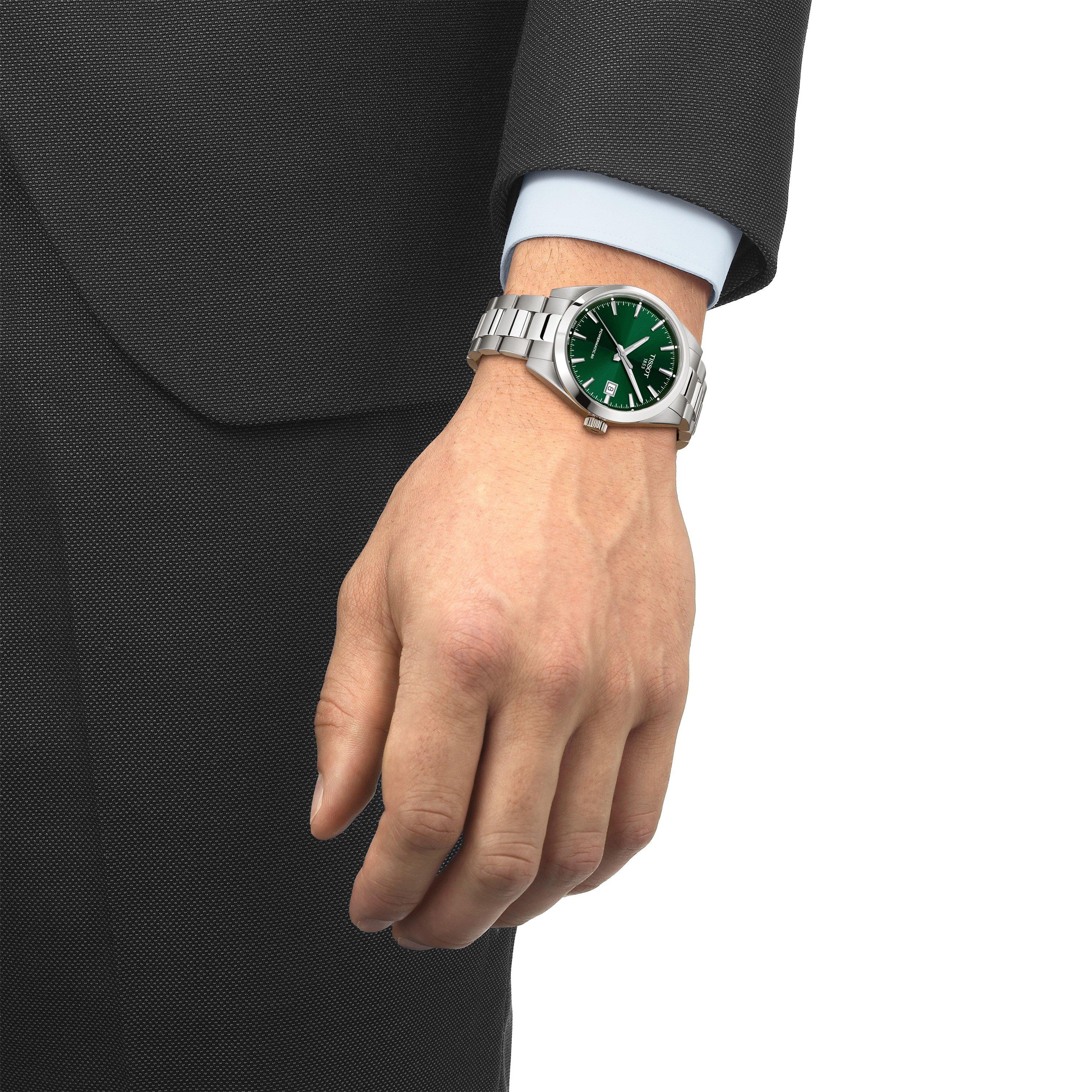 Green/Silver - Tissot - Tissot Gentleman 38 Sn64 - 2