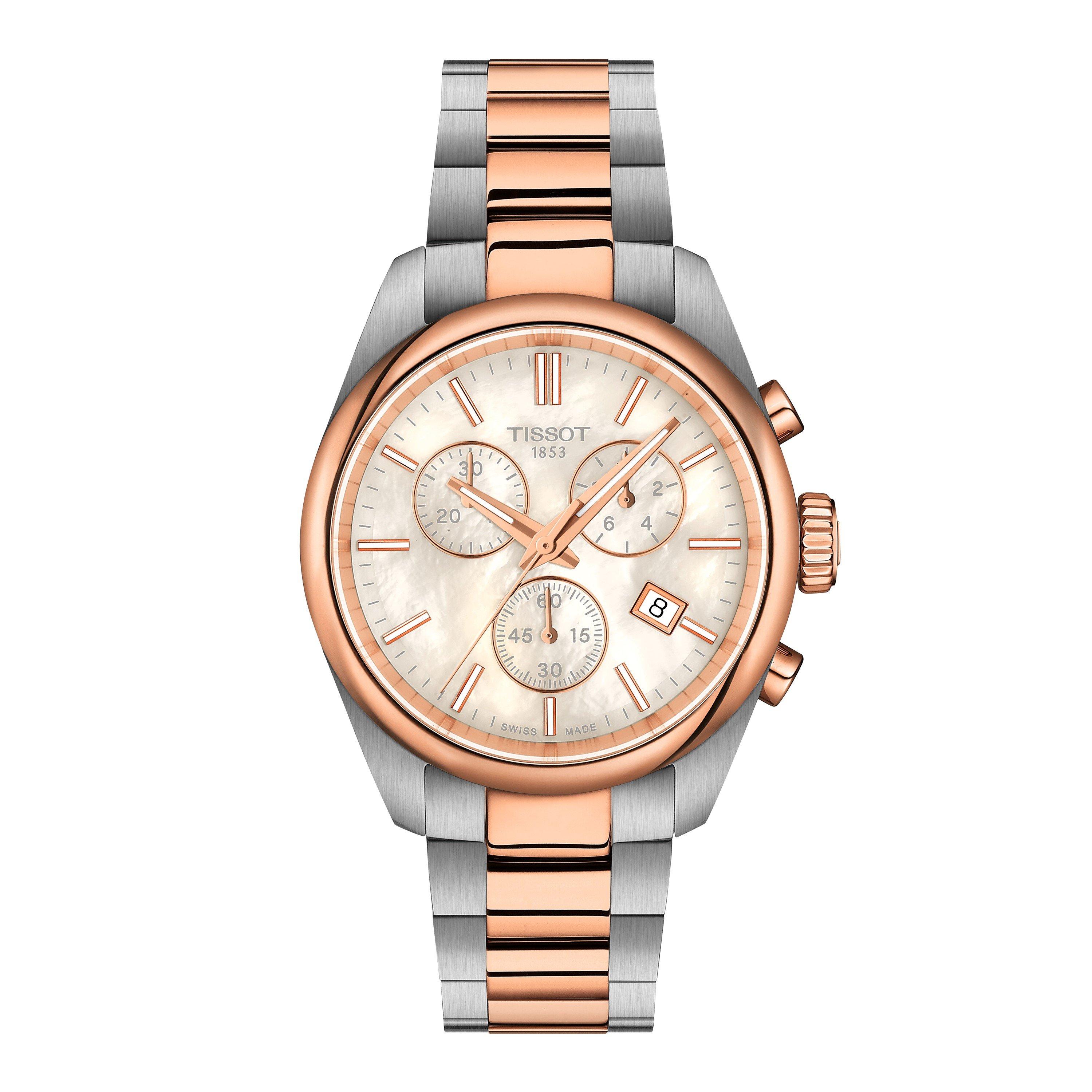 Tissot Men's PR100 Chronograph Watch - Gold/Steel