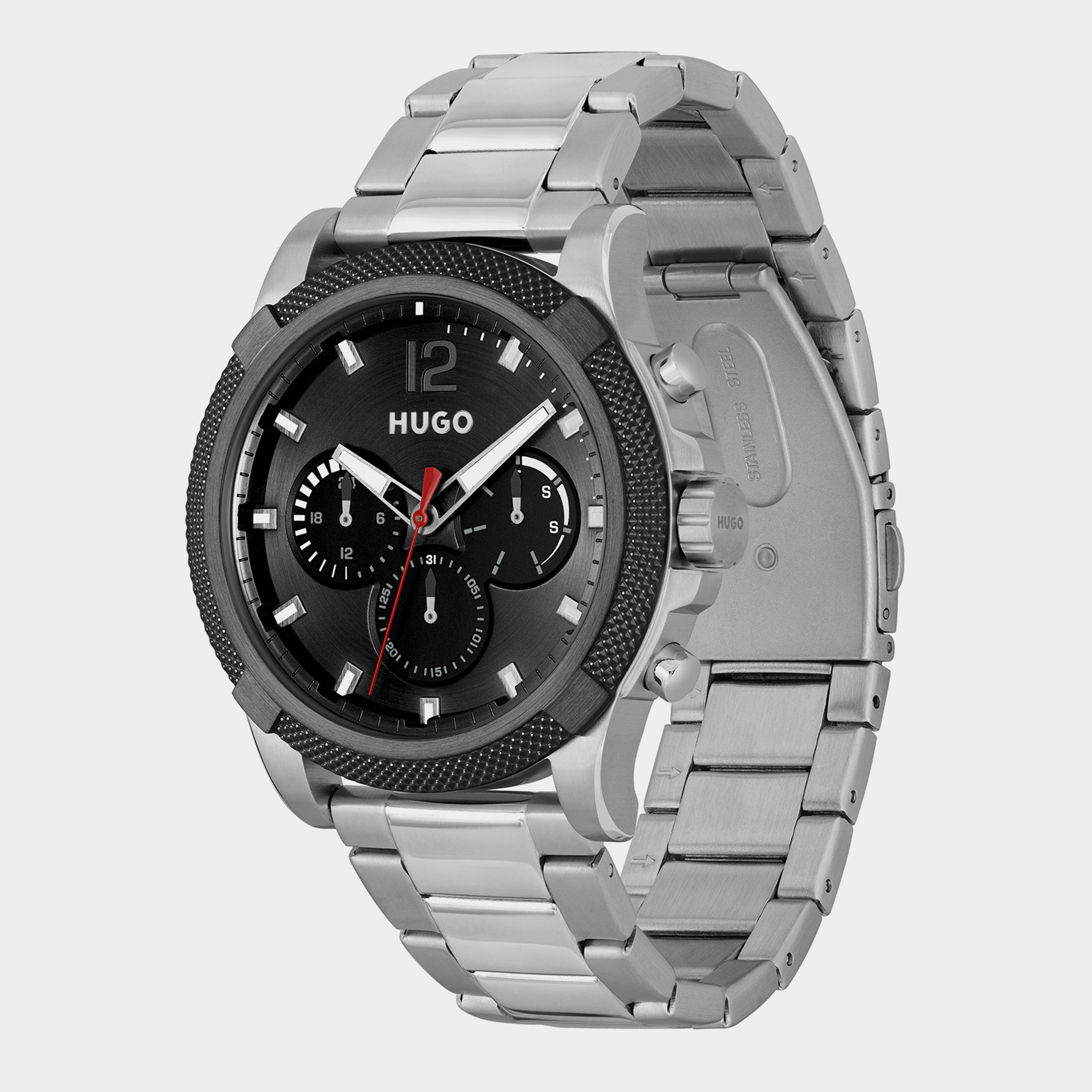 Black - Hugo - HUGO Impress For Him Bracelet Watch Mens - 4