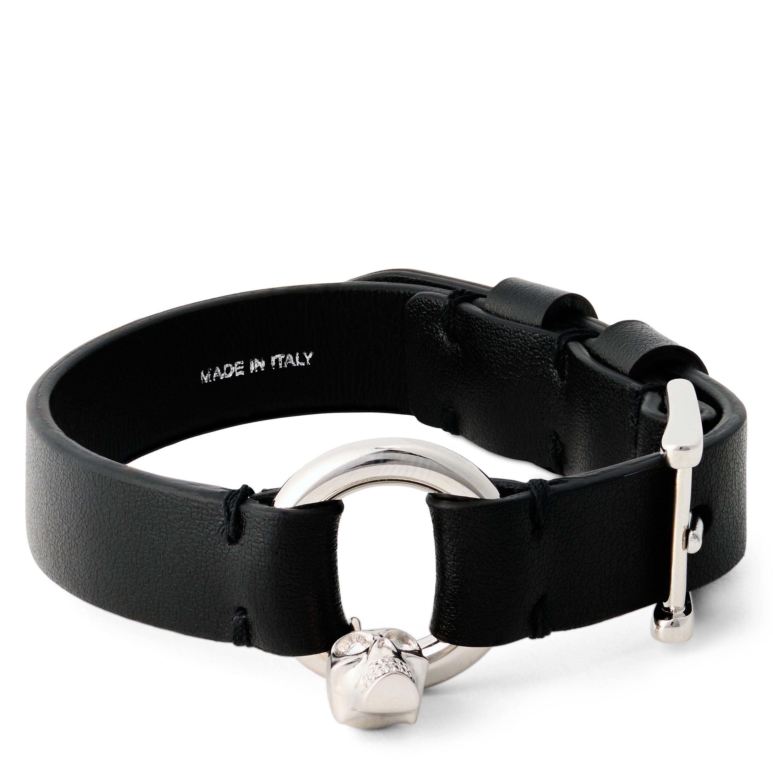 Black/Silver - Alexander McQueen - Men's Alex Skull Chain Bracelet - 1