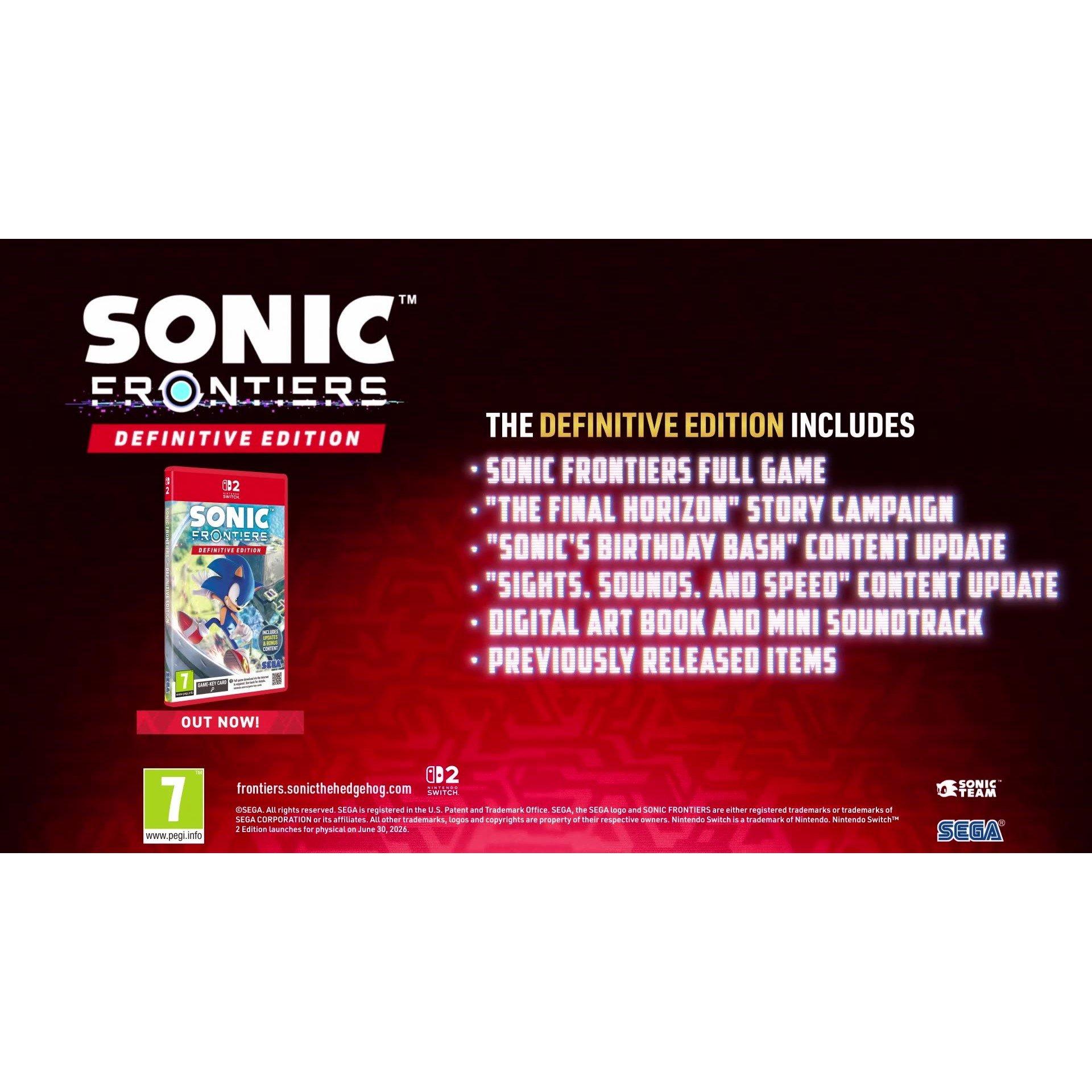 NS2 - SEGA - The Sonic Frontiers – Definitive Edition - 2
