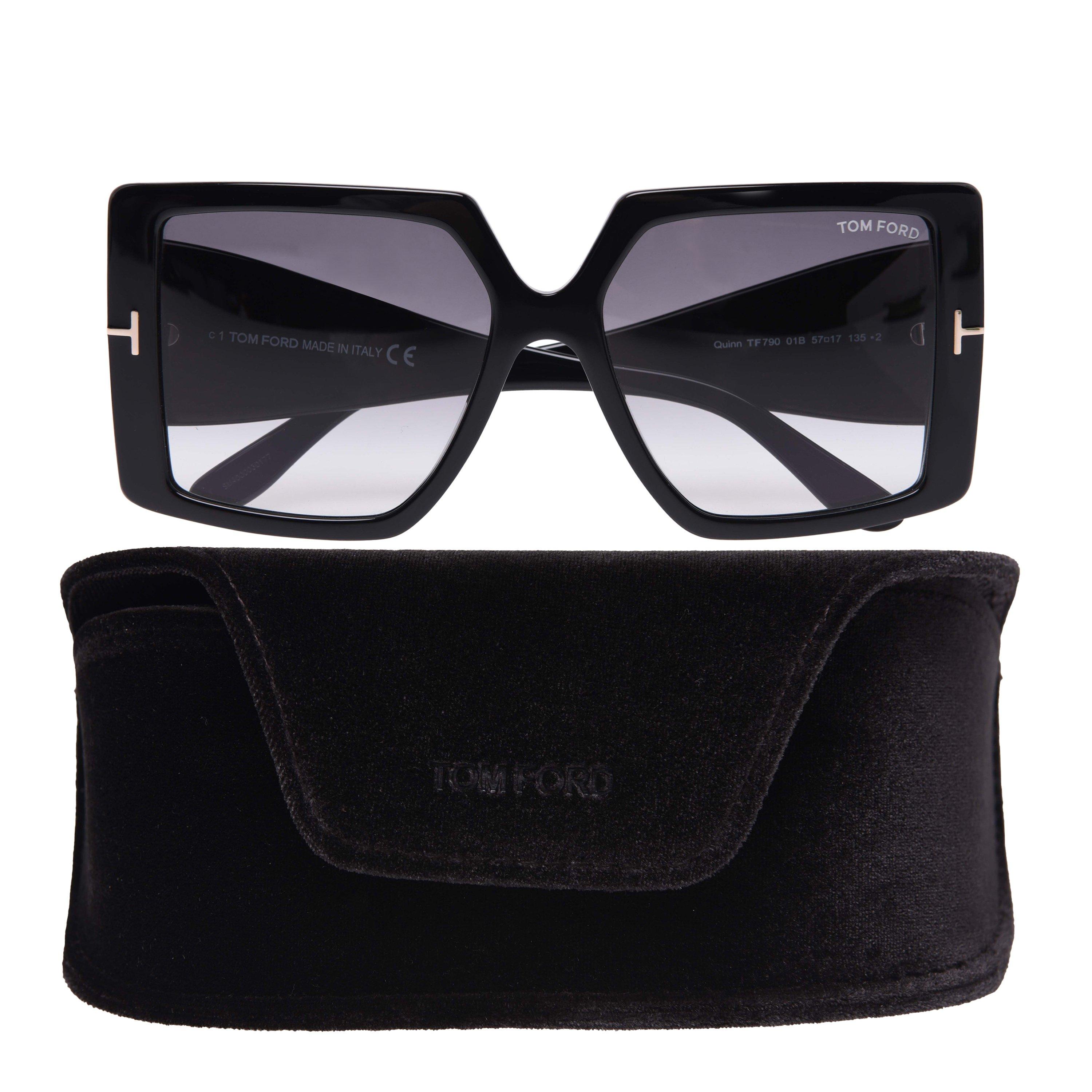 Black Smoke 01B - Tom Ford - Quinn Sunglasses - 5