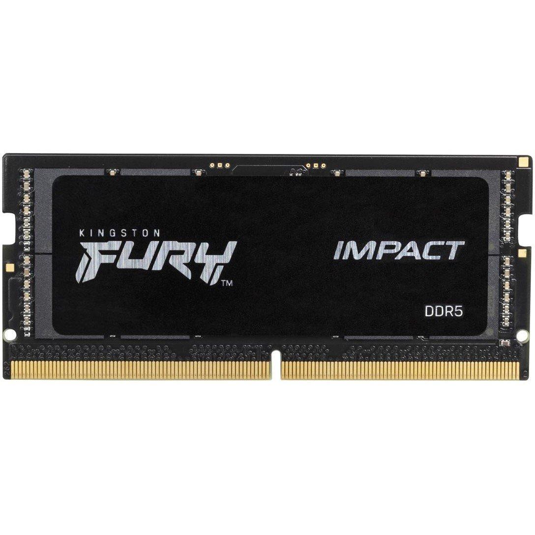 Black - Kingston Technology - FURY Impact 16GB DDR5 5600MHz Laptop RAM for Gaming - 1