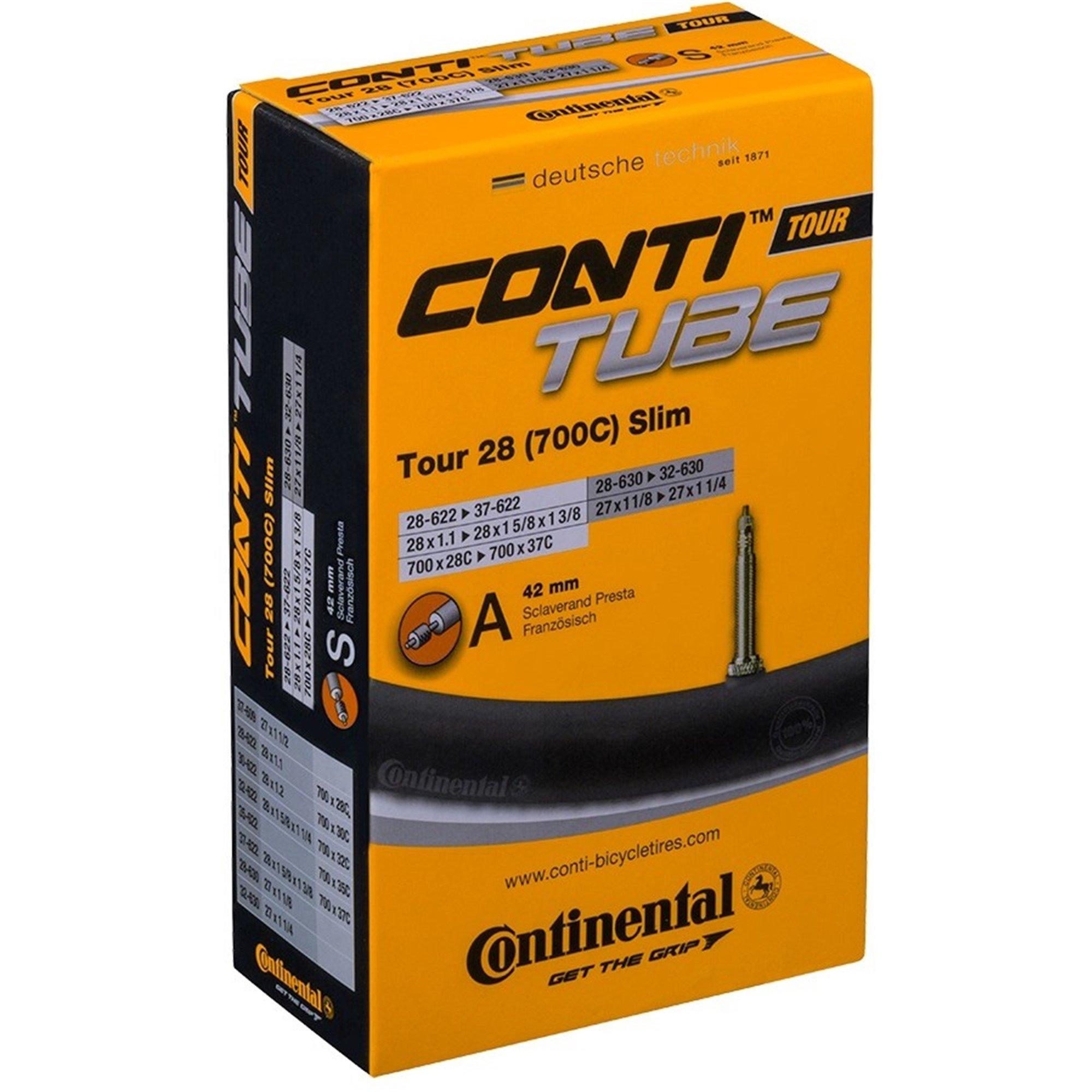 Black - Continental - Tour28 Cycle Inner Tubes