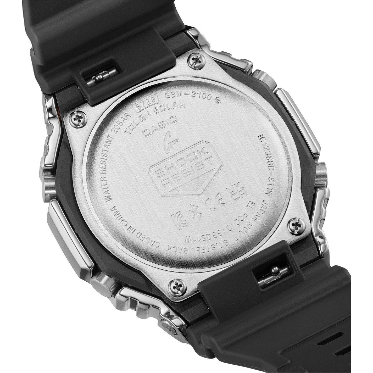 Green/Silver - G Shock - Men's Bluetooth Solar Stainless Steel Digital Watch - 3