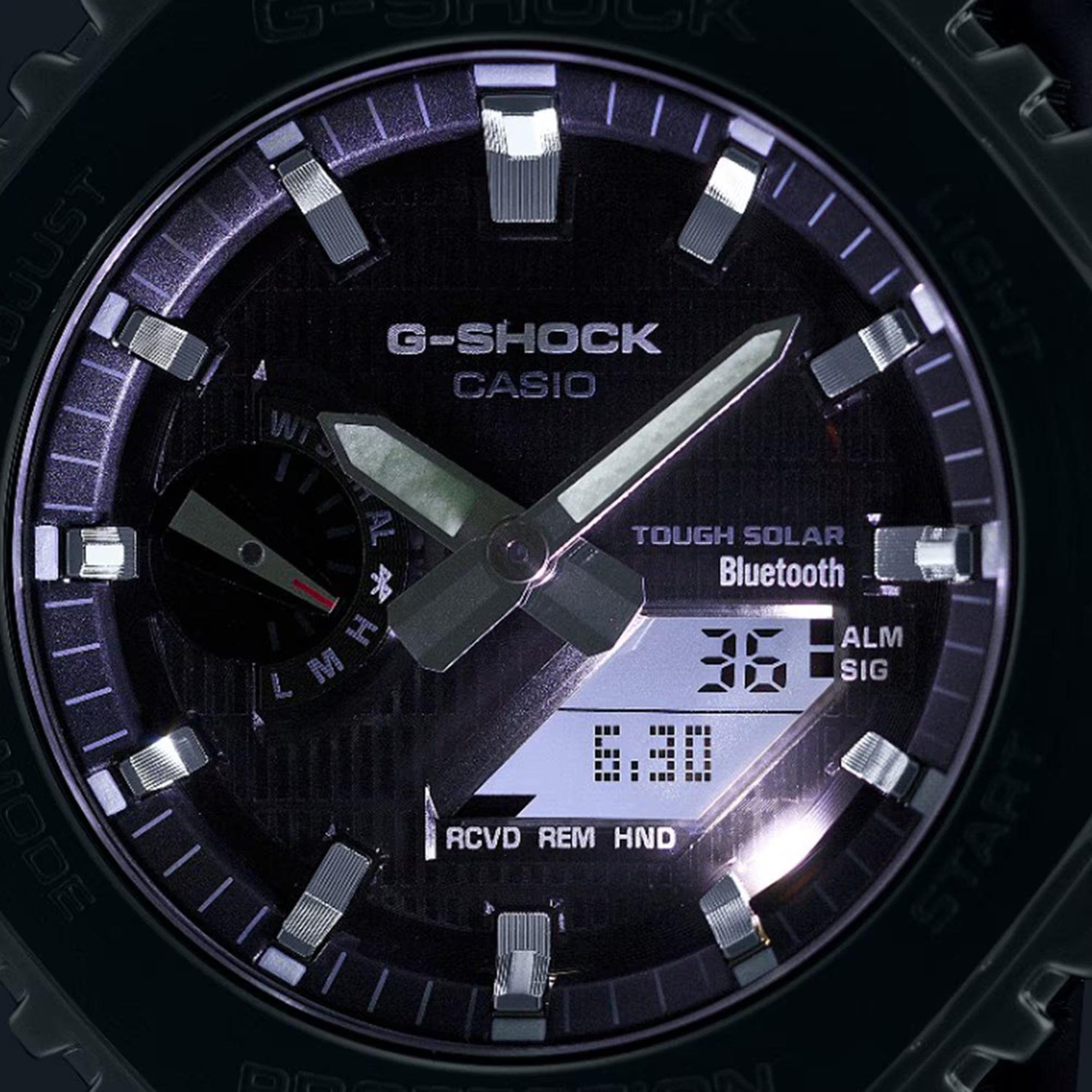Blue/Black - G Shock - Men's Bluetooth Solar Stainless Steel Digital Watch - 7