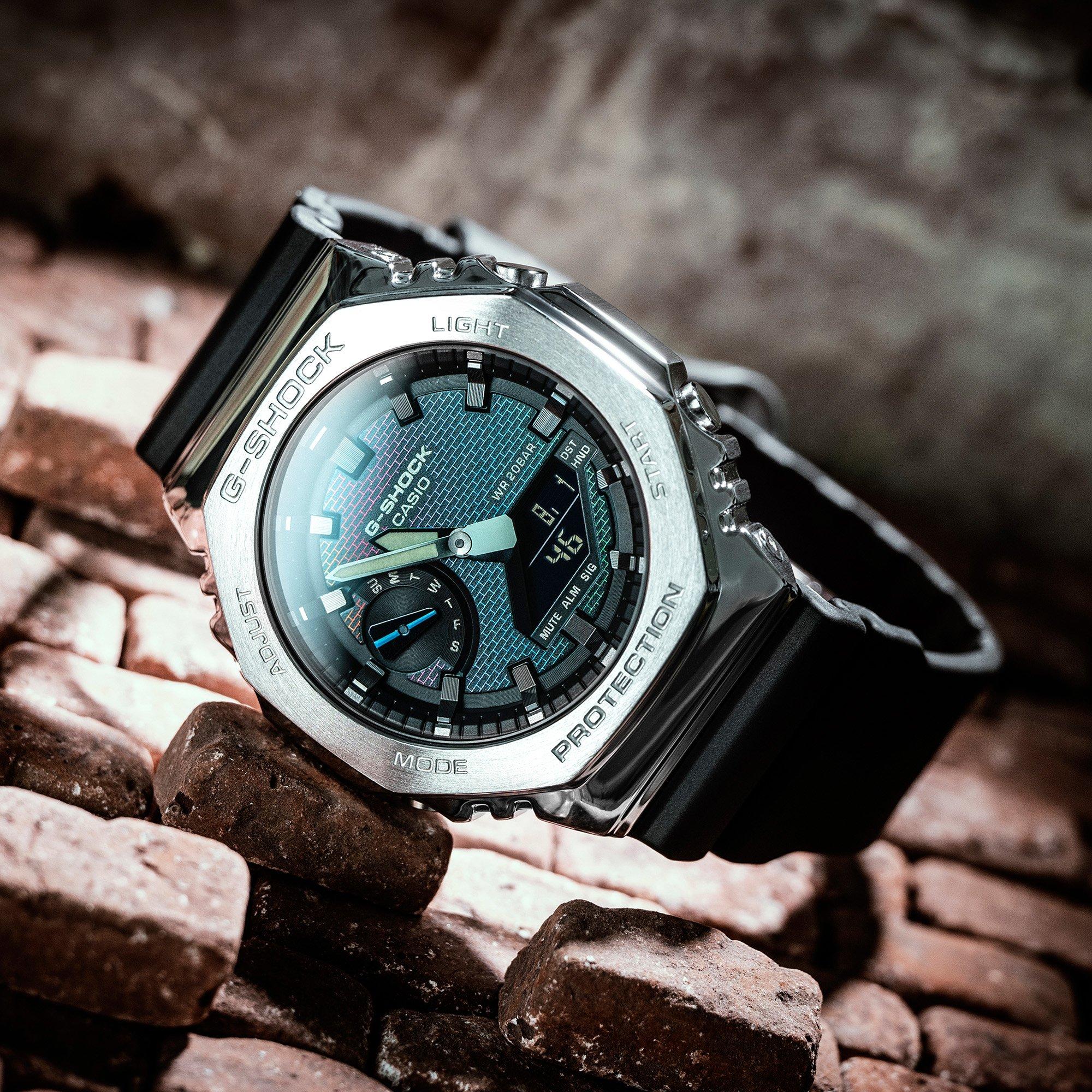 Silber/Schwarz - G Shock - Unisex Adults Digital Watch - 7