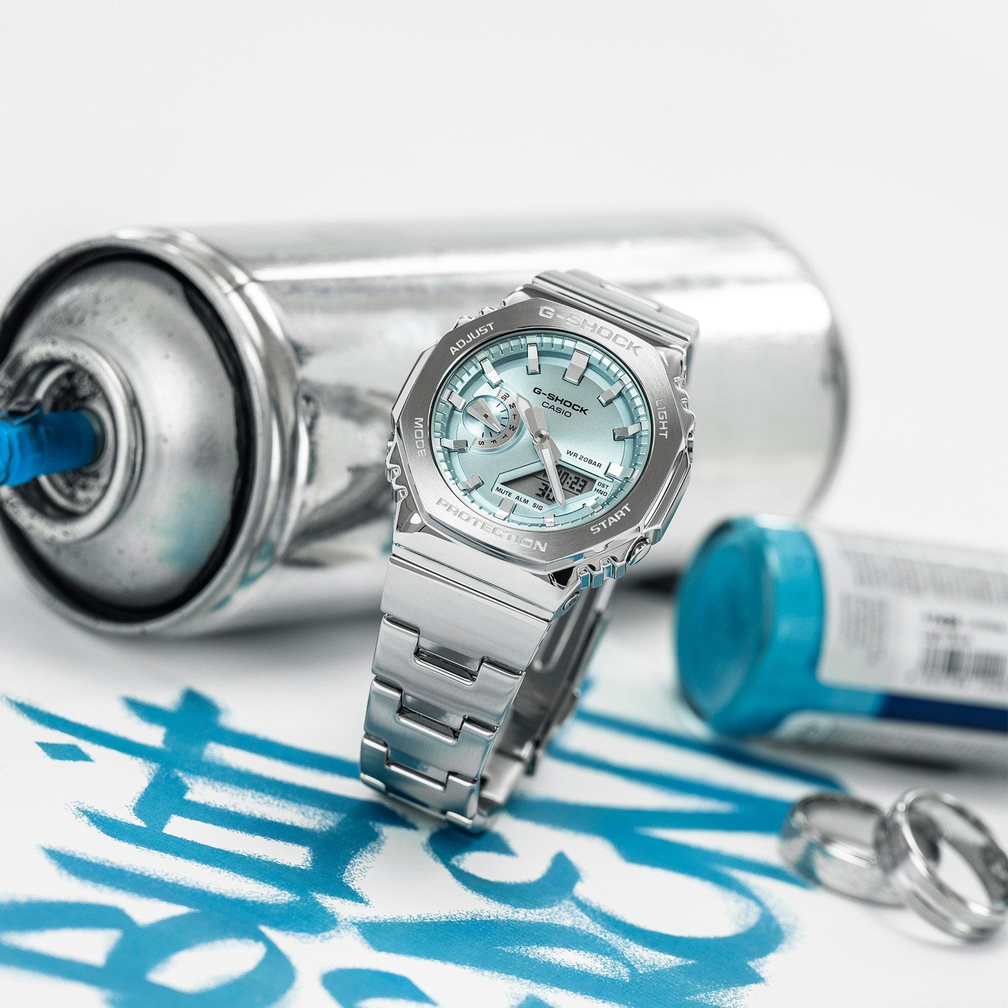 Azul/Prata - G Shock - Unisex Adults Digital Watch - 7