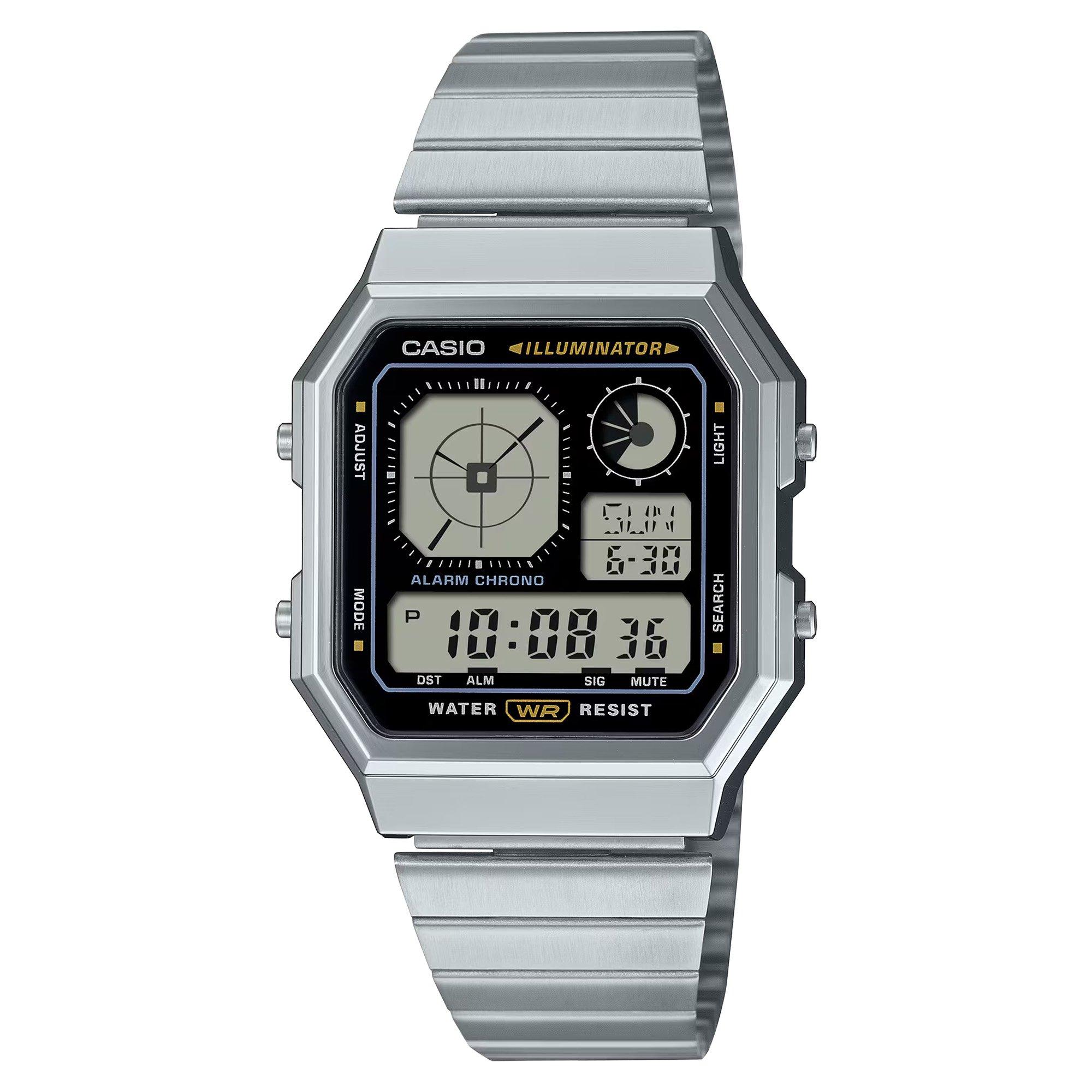 Casio  Adults Digital Watch - Silver - 40.5 × 33.9 × 9 mm