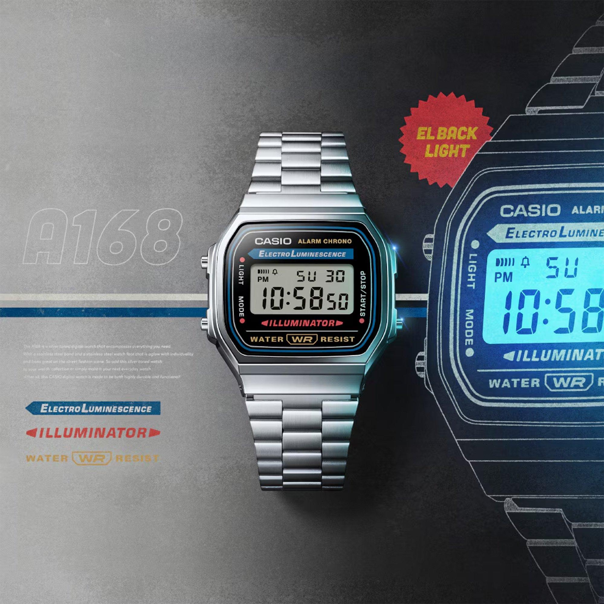 Black/Silver - Casio - Adults Digital Watches - 8