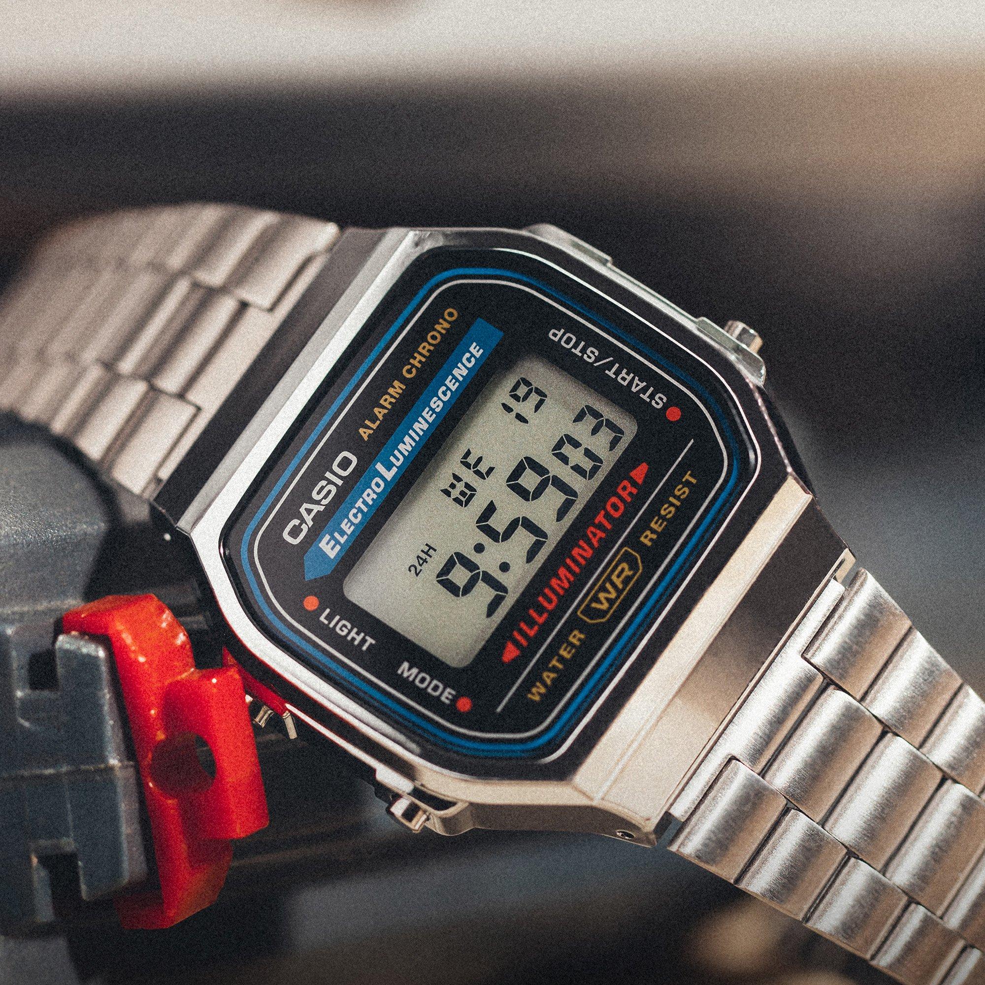 Black/Silver - Casio - Adults Digital Watches - 9