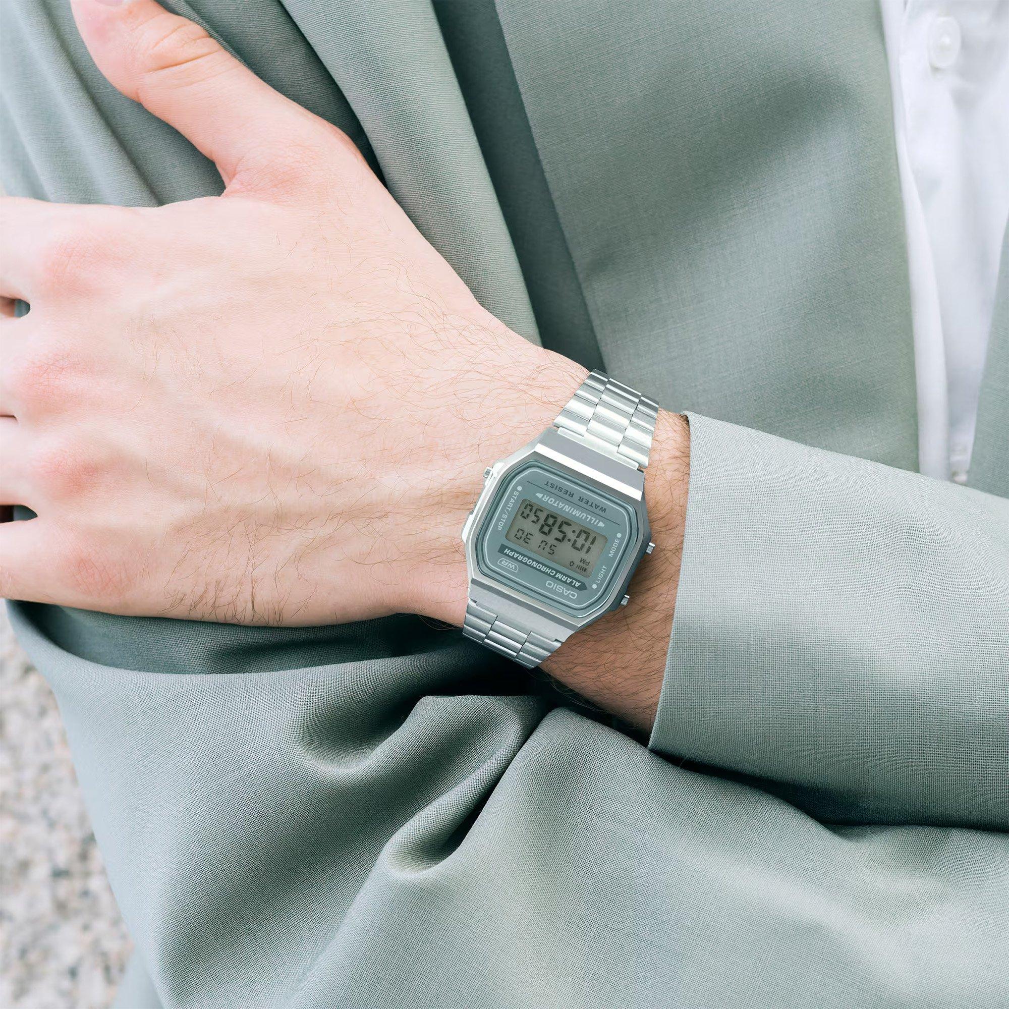 Green/Silver - Casio - Unisex Adults Digital Watches - 3