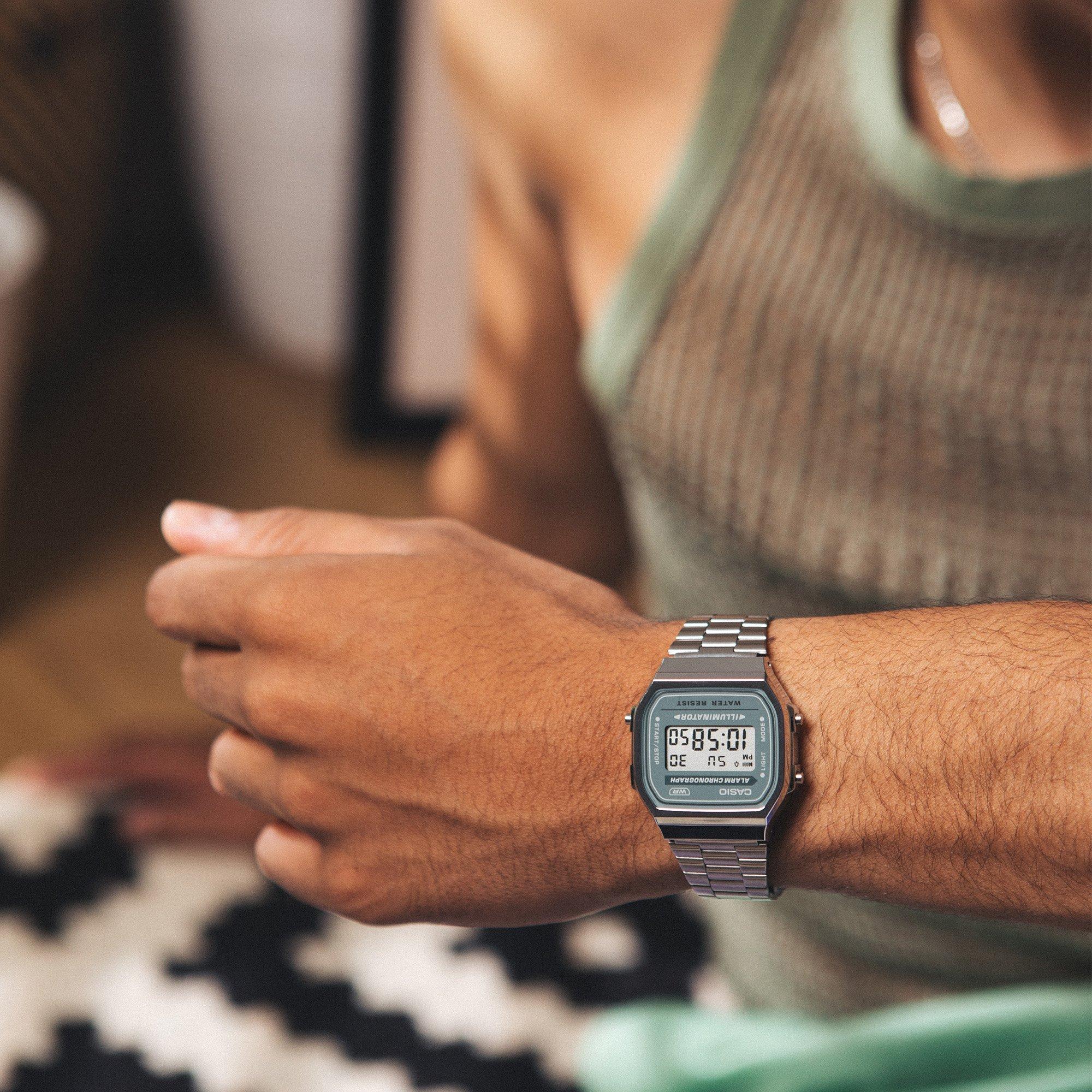 Green/Silver - Casio - Unisex Adults Digital Watches - 8