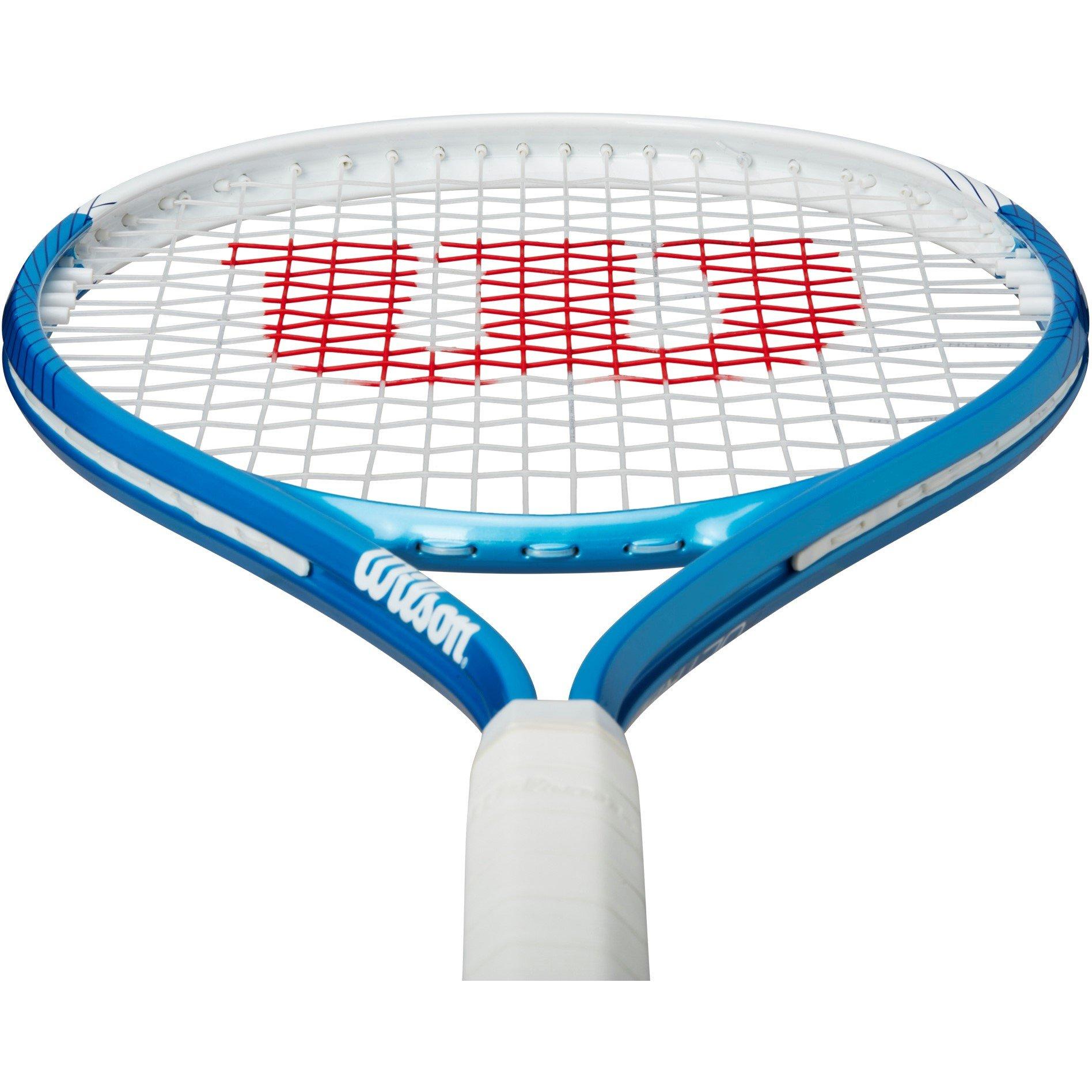 Blue/White - Wilson - Ultra Power XL 112 Tennis Racket Adults - 4