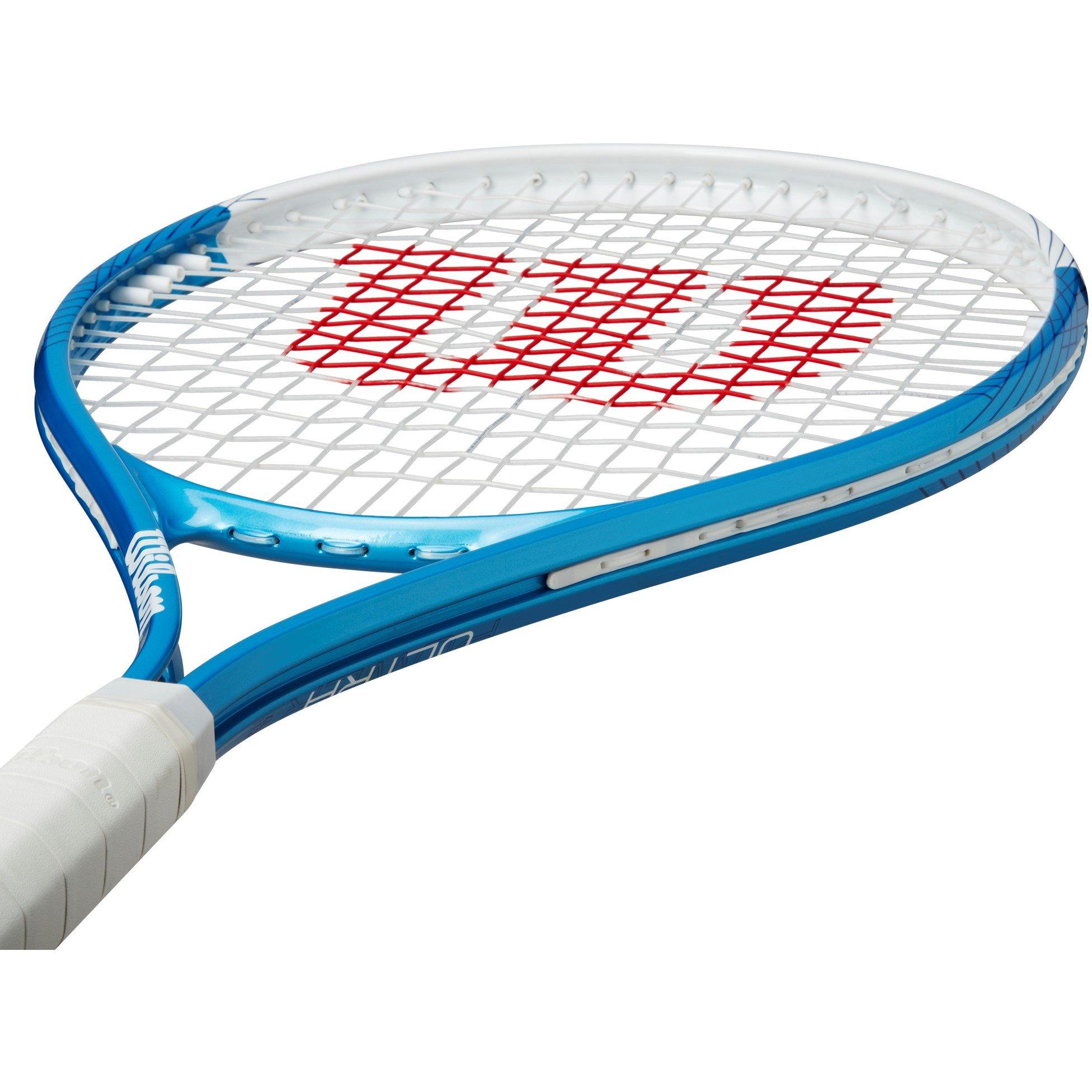 Blue/White - Wilson - Ultra Power XL 112 Tennis Racket Adults - 5