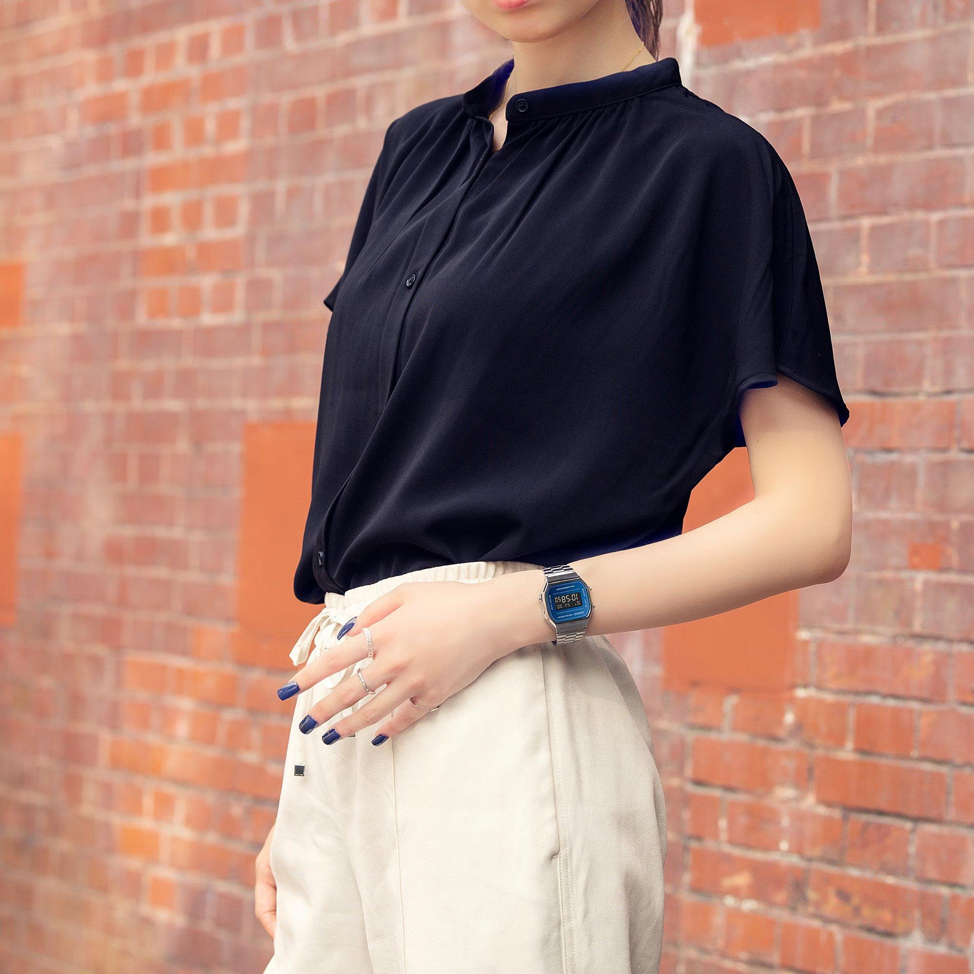 Silver/Blue - Casio - Unisex Adults Digital Watch - 3