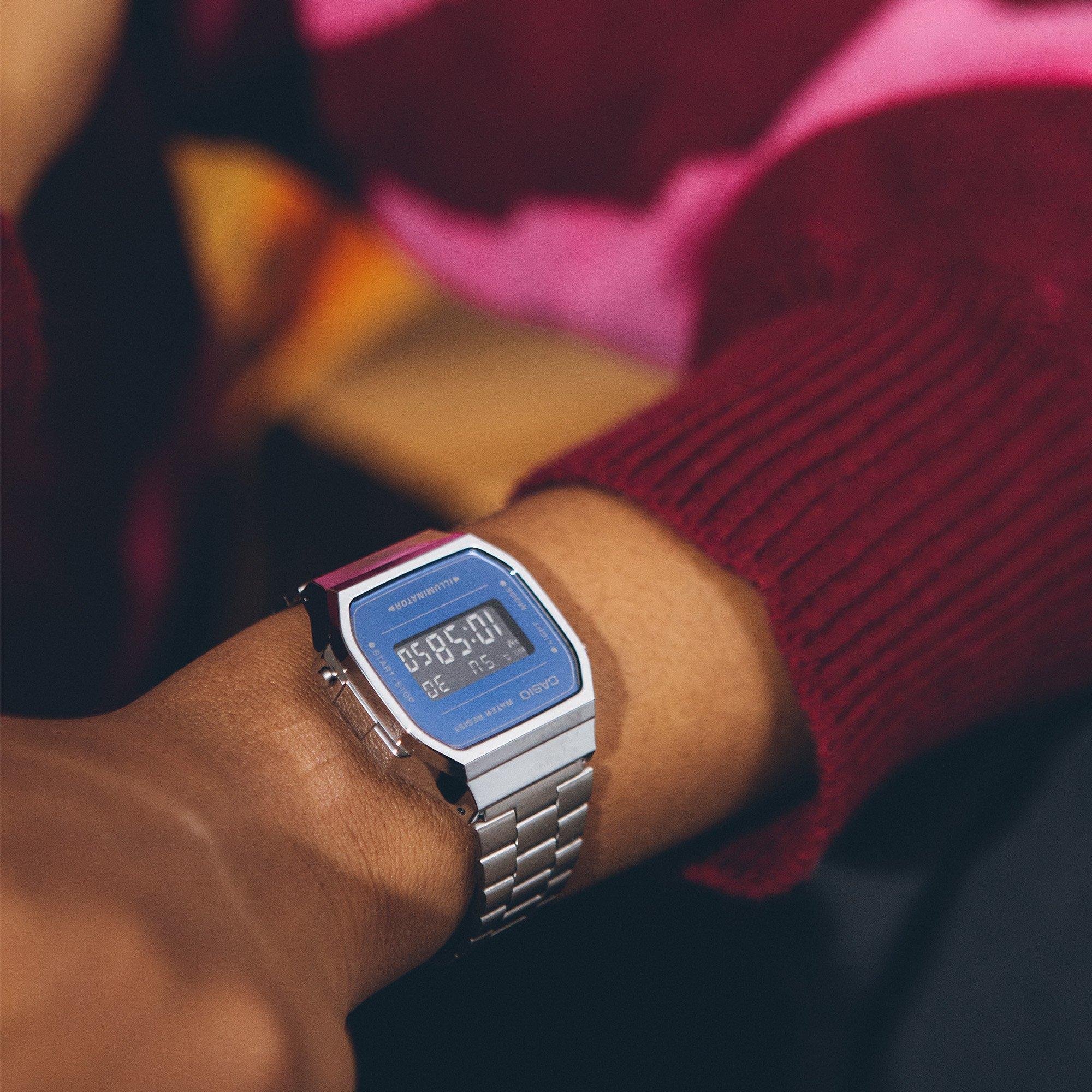 Silver/Blue - Casio - Unisex Adults Digital Watch - 6