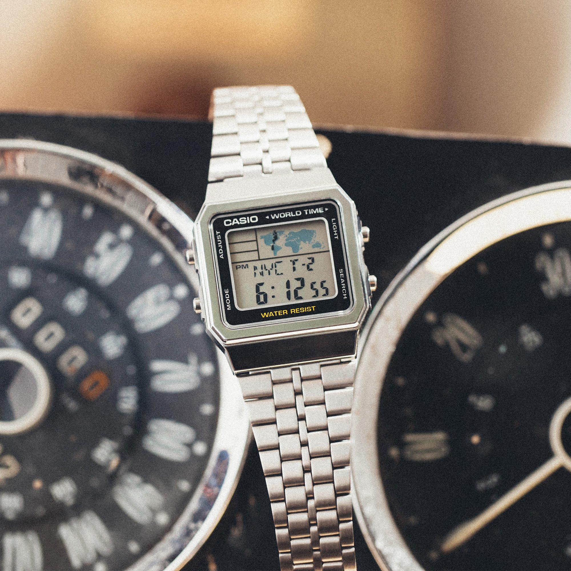 Silver - Casio - Adults Digital Watches - 6