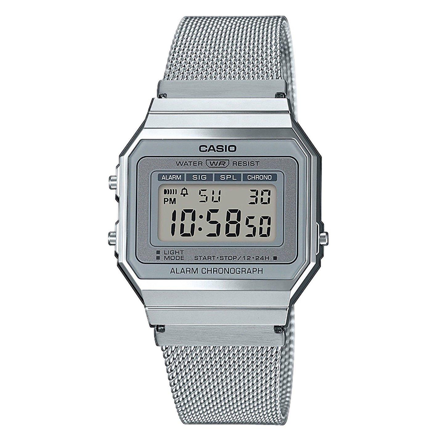 Casio  Adults Digital Watches - Silver - 37.4 × 35.5 × 6 mm