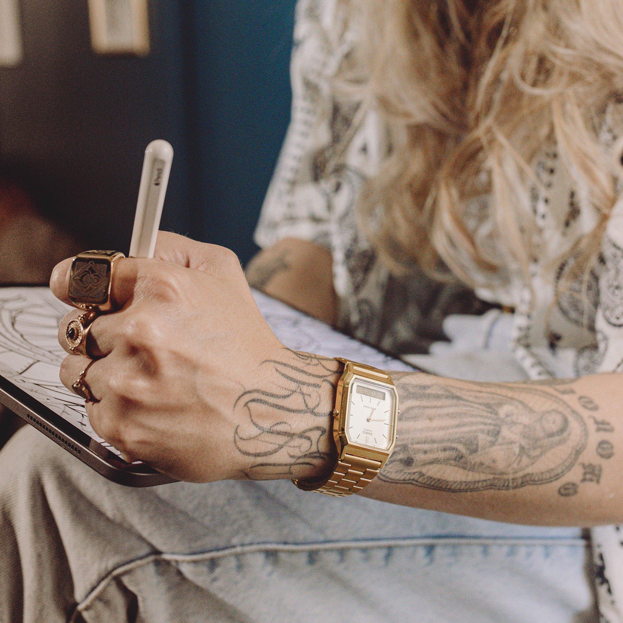 Gold - Casio - Unisex Adults Digital Watch - 4