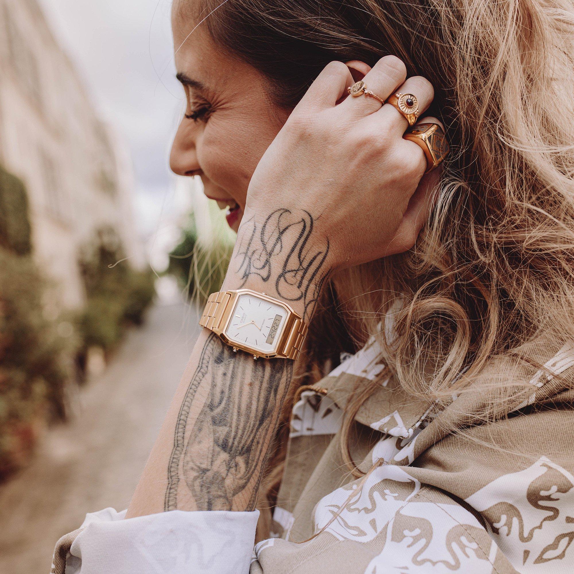 Gold - Casio - Unisex Adults Digital Watch - 5