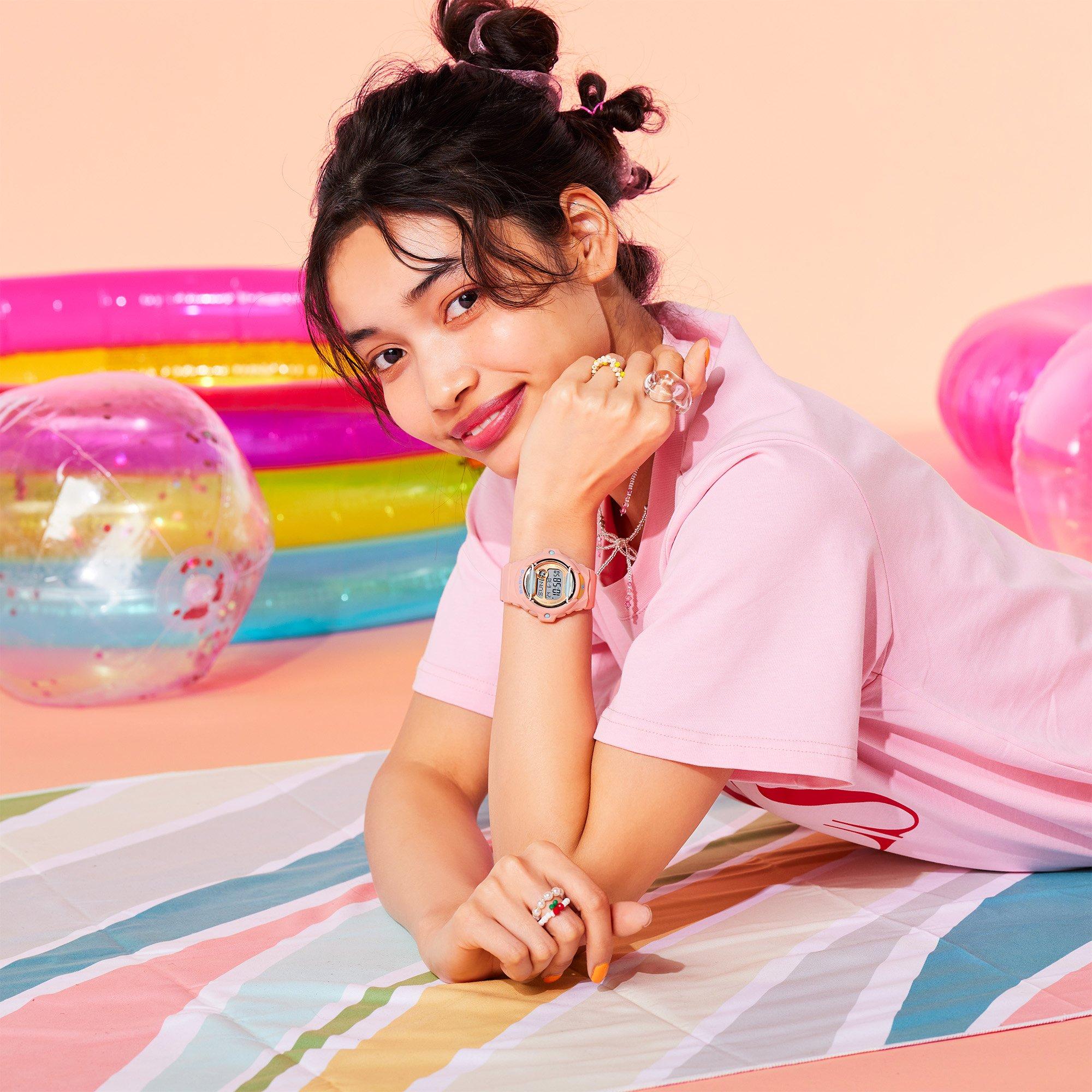 Pink - Casio - Unisex Adults Digital Watch - 3