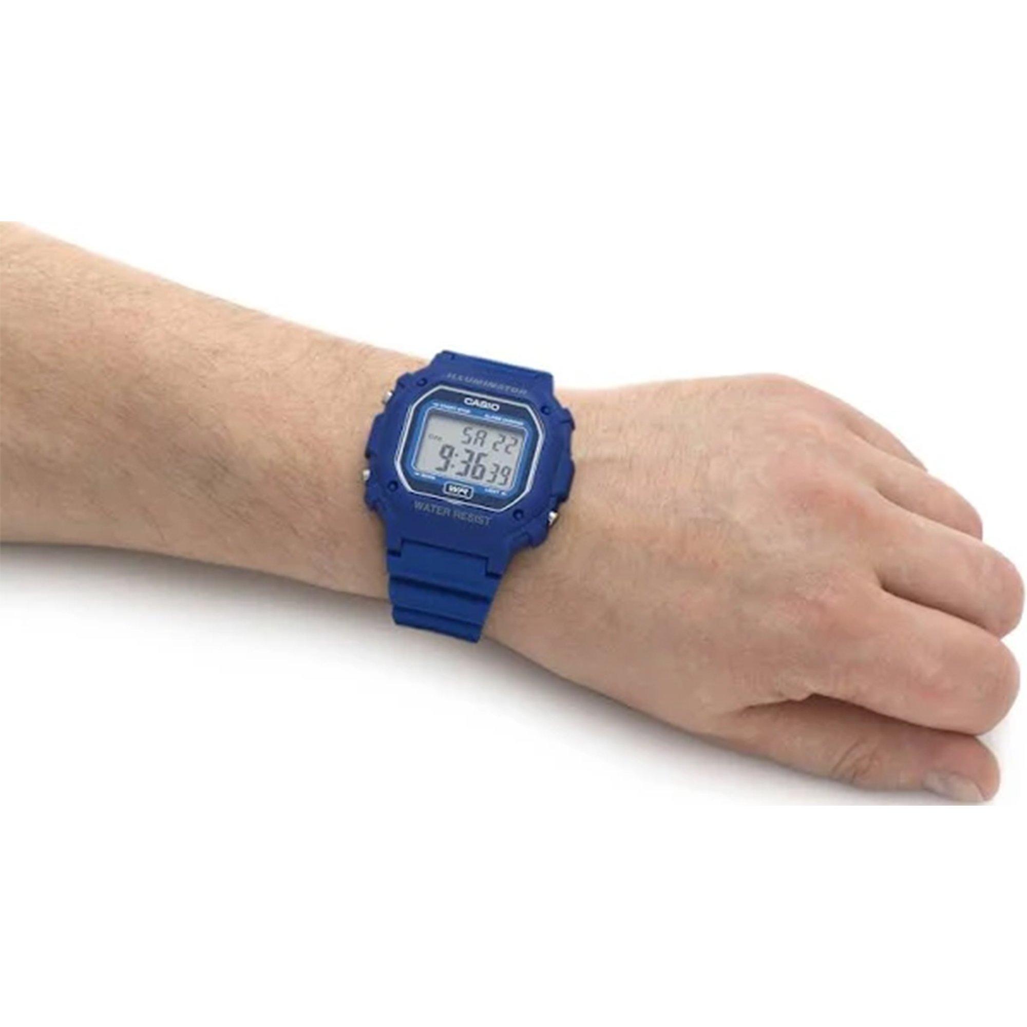 Blue/Lcd - Casio - CASIO Style Blue Strap Rectangle Case LED Backlight Digital Watch - 3