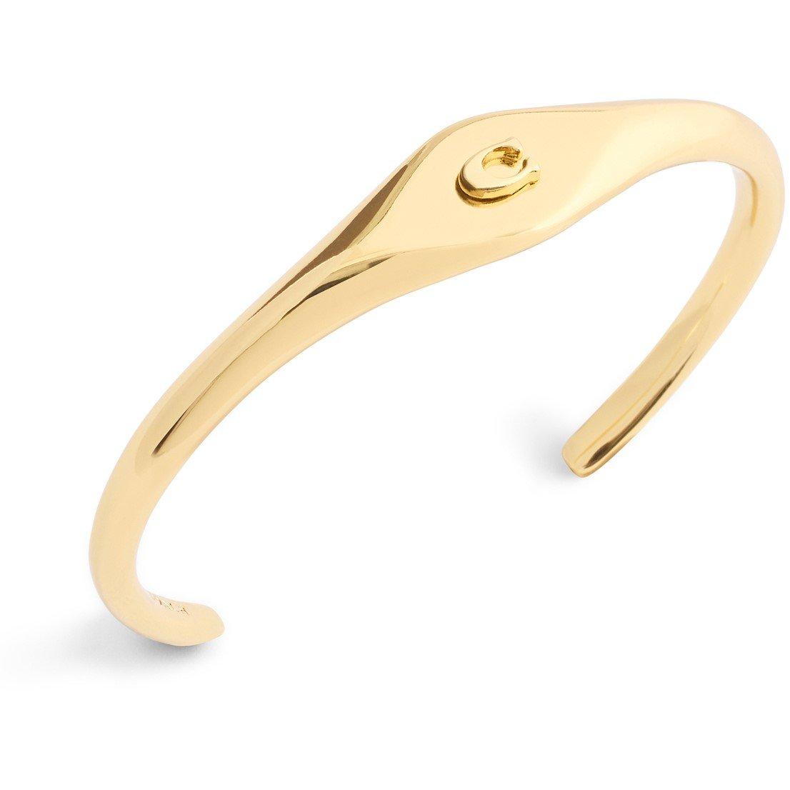 Gold - Coach - Women's SIGNET Gold Cuff Bracelet - 2